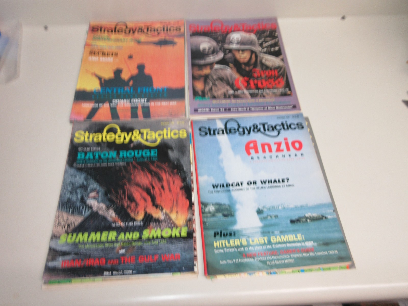 LOT 4 Strategy & Tactics/Decision Magazine War games # 131 132 133 134 UNPUNCHED