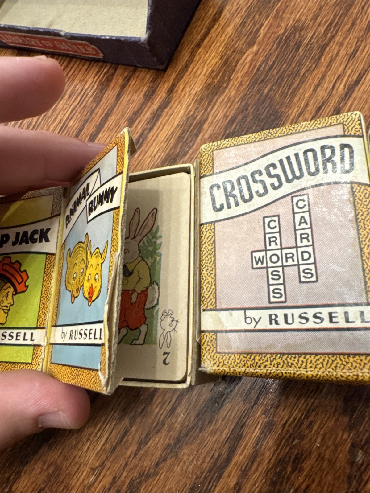 Vintage 1930s Russell Library of Games Set of 6 Complete Miniature Card Games US