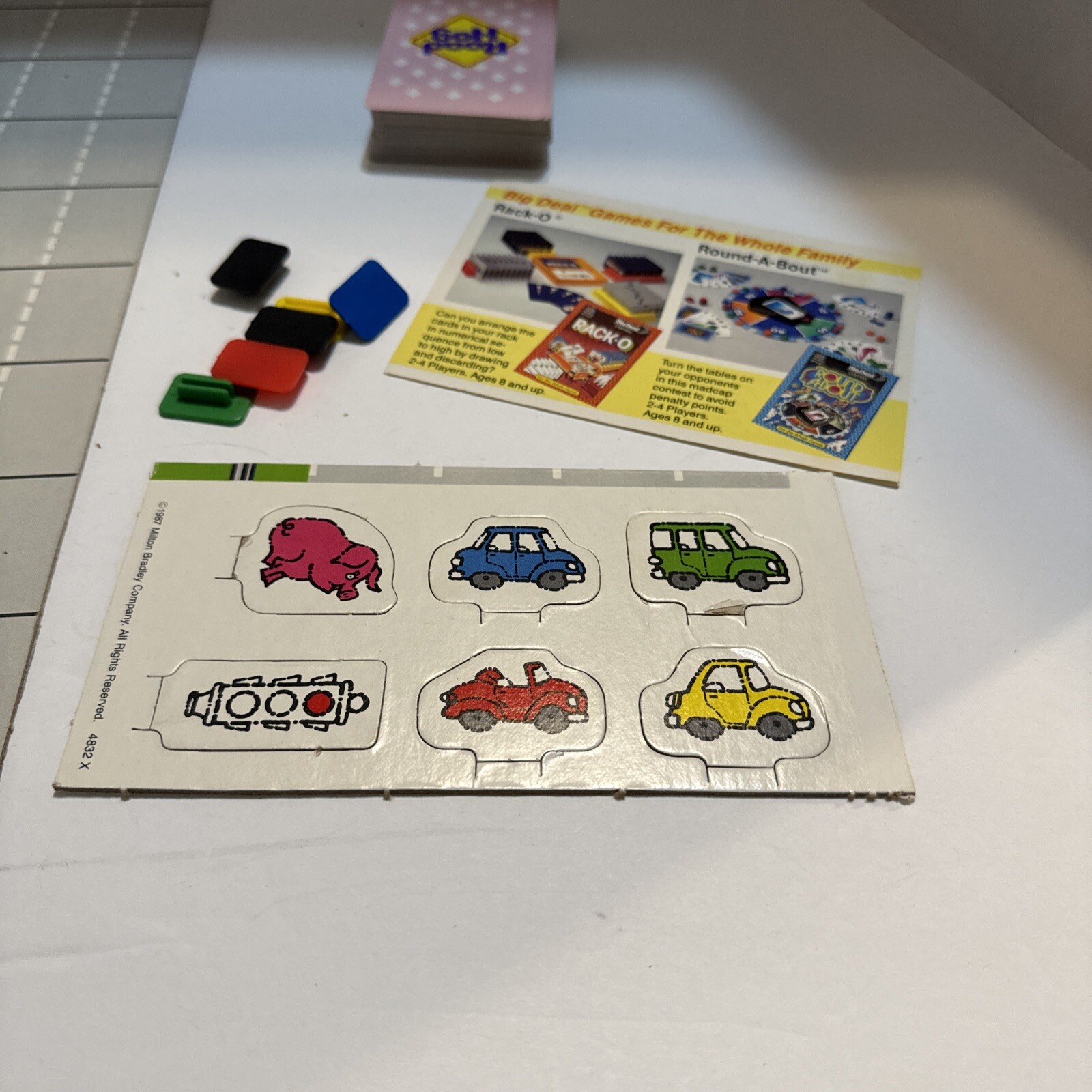 1987 Milton Bradley Kids Game Road Hog Complete Age 5 and up 2-4 Players