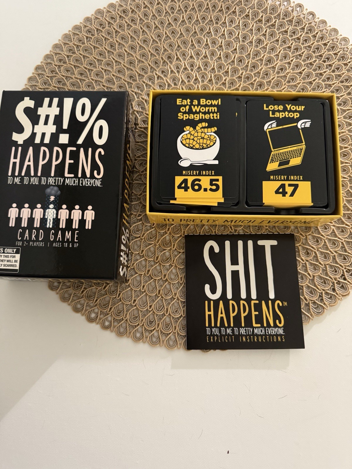 Sh!t Happens Card Game, 50 Shades of Sh!t Edition, 2+ Players Ages 18+