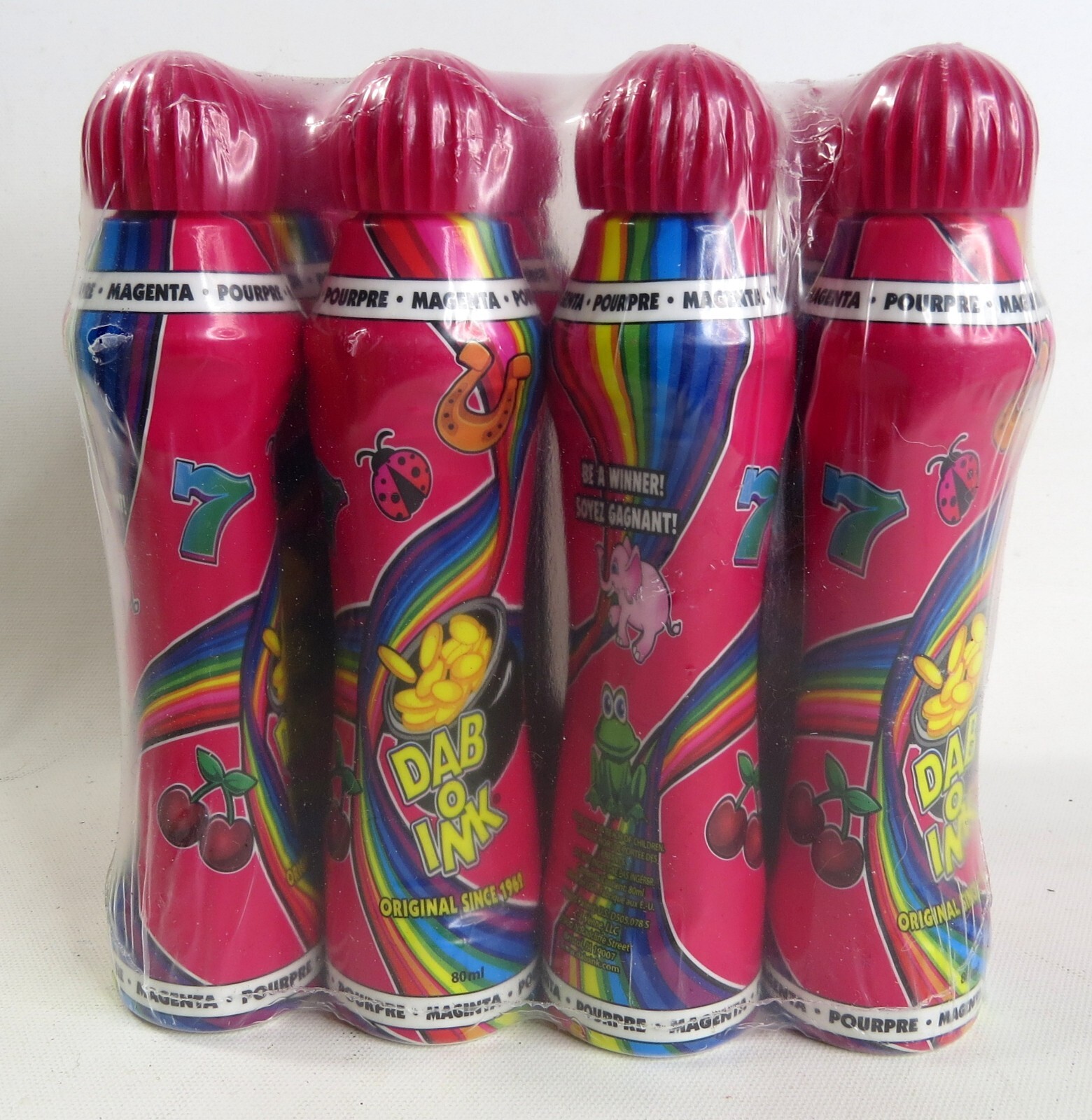 Dab O Ink Bingo Marker Magenta Lot of 12 80ml Bottles