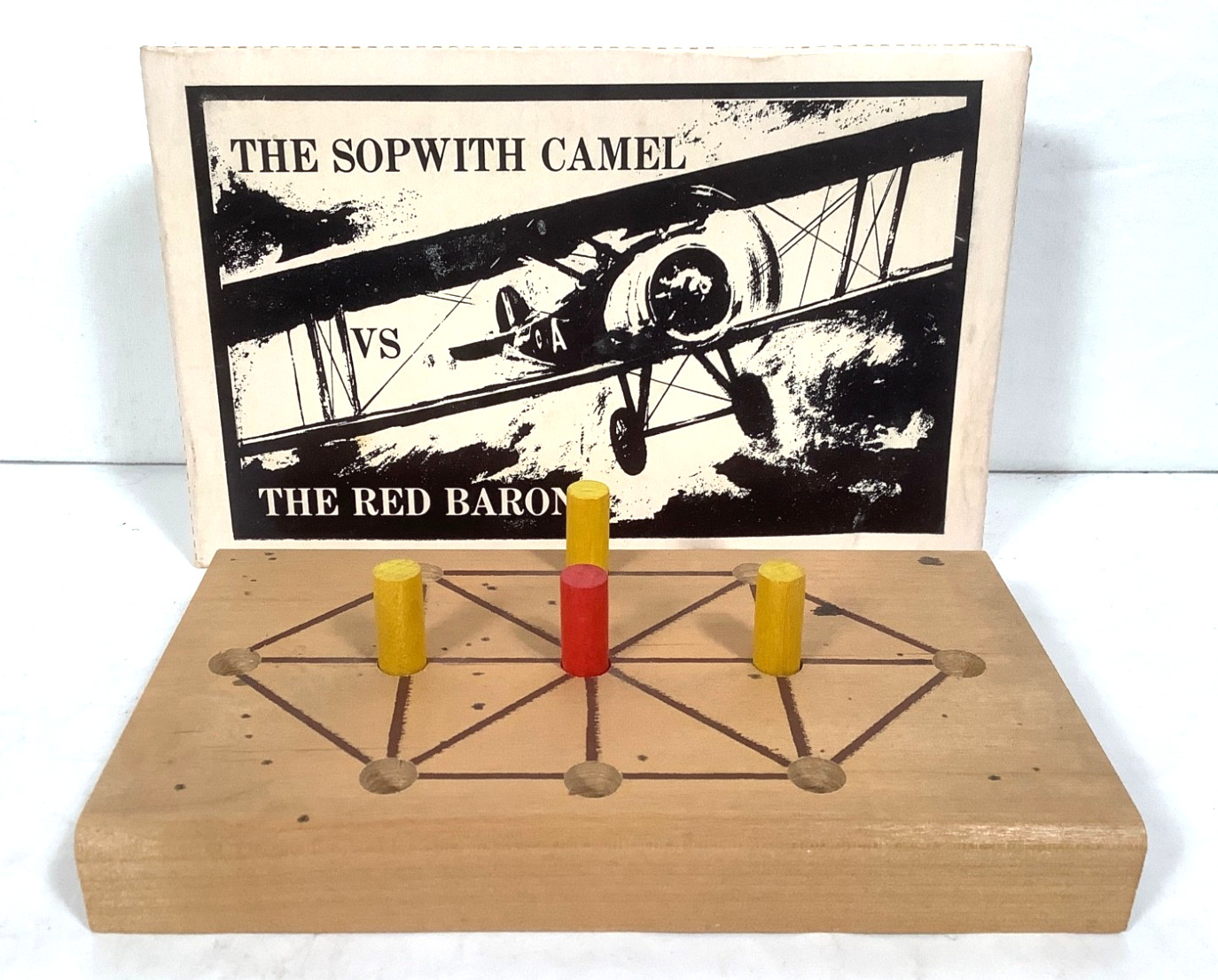 Skor-Mor STOP THE RED BARON Board Game Abstract Strategy rare Vtg 1960’s