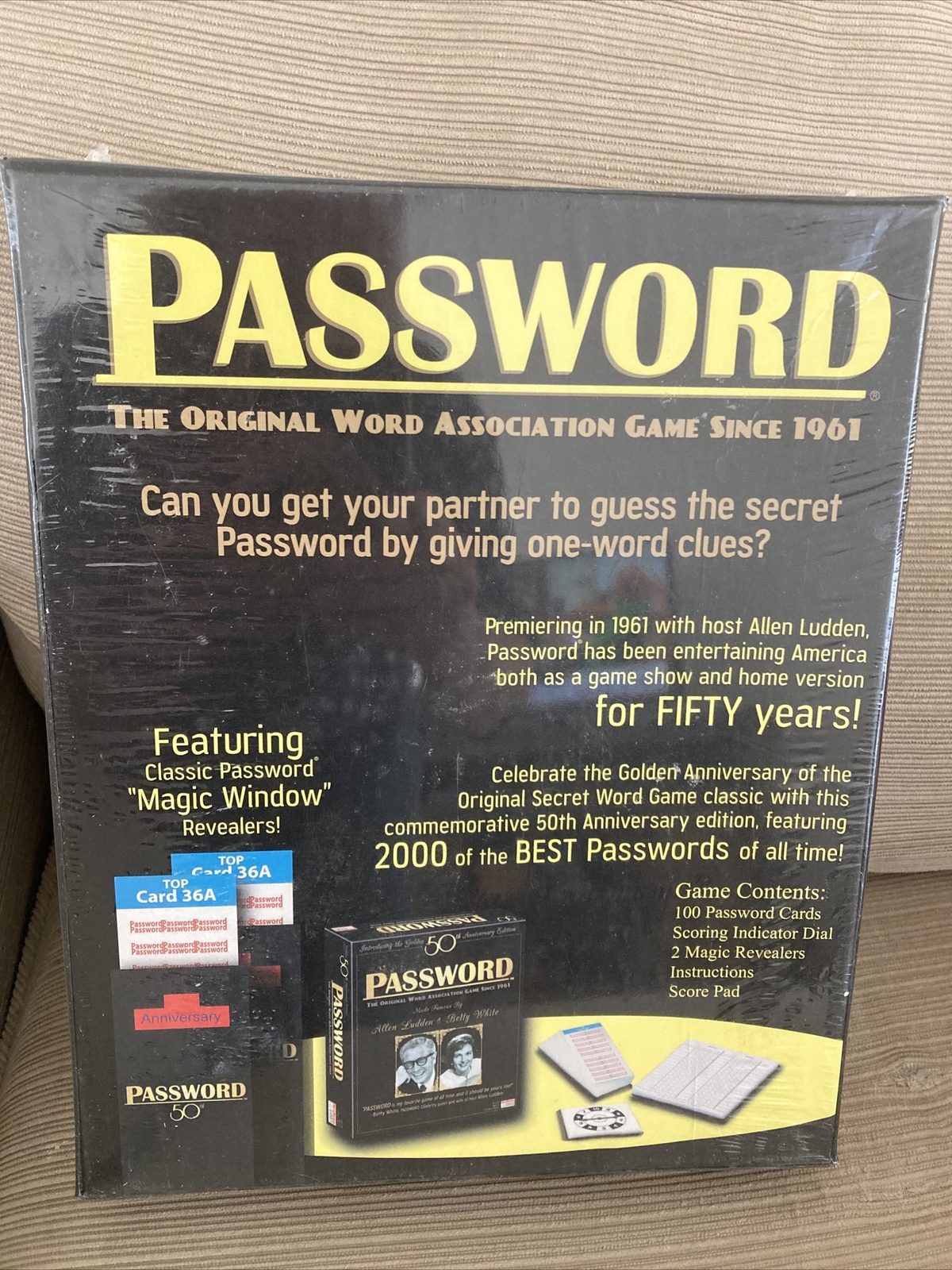 NEW SEALED Password Game Golden 50th Anniversary Ed. Betty White