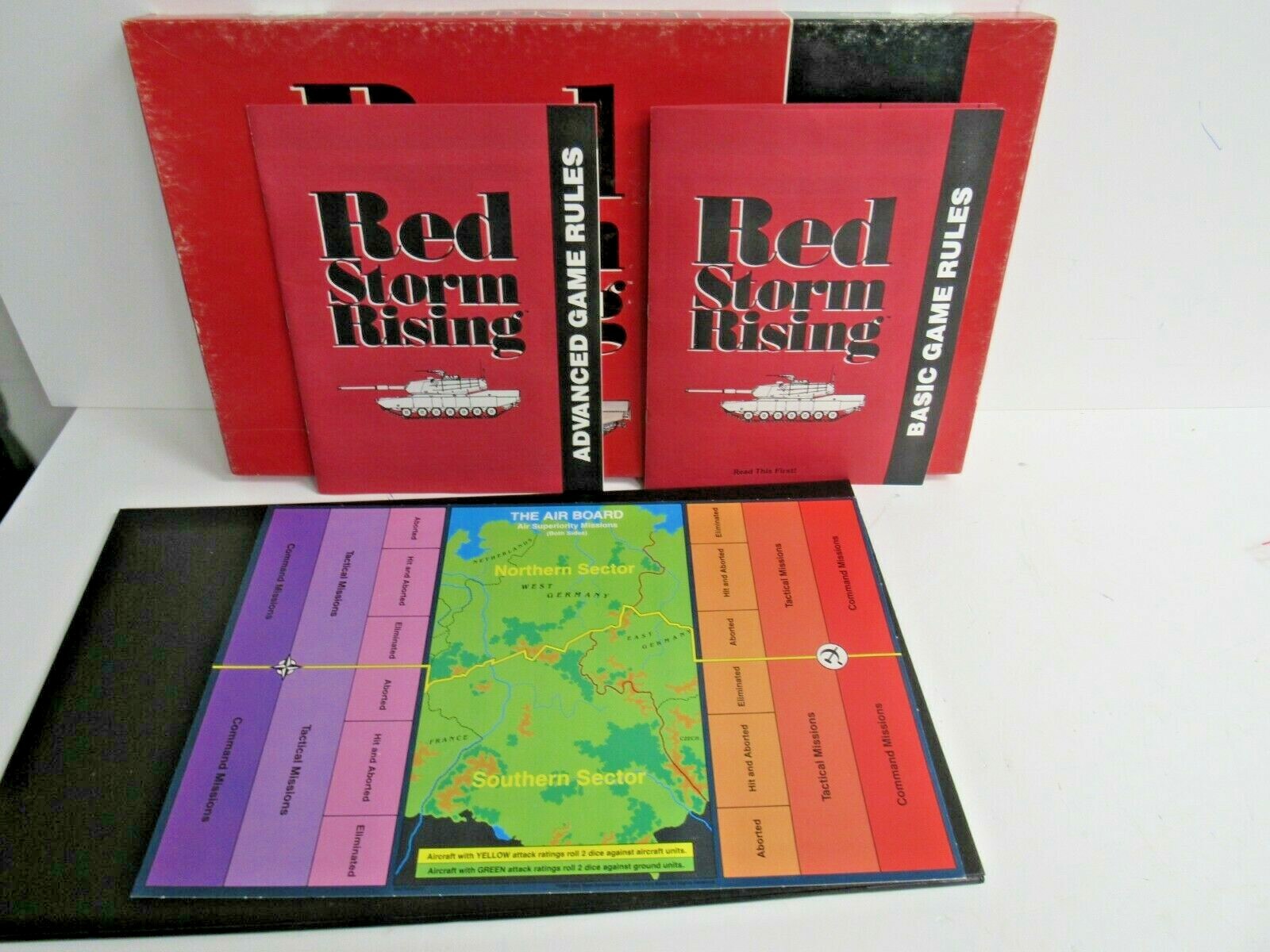 RED STORM RISING TSR WARGAME BOARDGAME BOARD GAME #3027 w/Orig.Box&Instructions