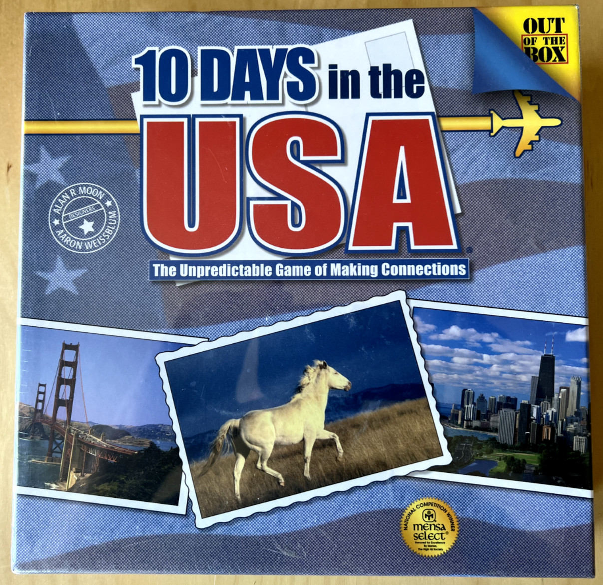 10 Days in the USA -Family Game Mensa Select OTB Games (2007) — SEALED NEW!!!