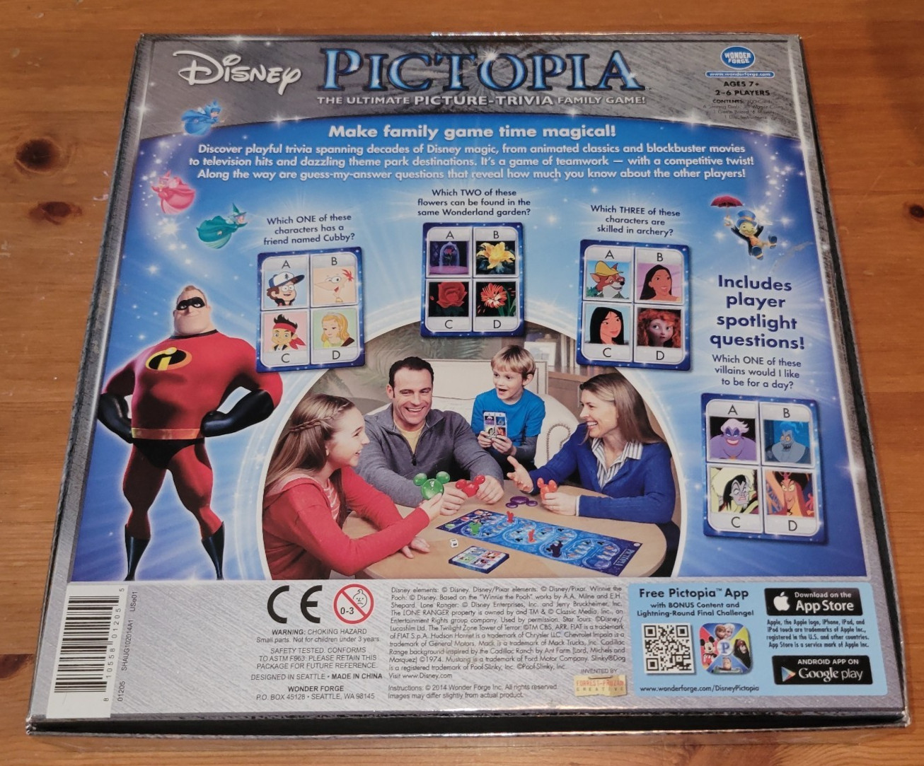 DISNEY Edition PICTOPIA Ultimate Picture-Trivia Family Game