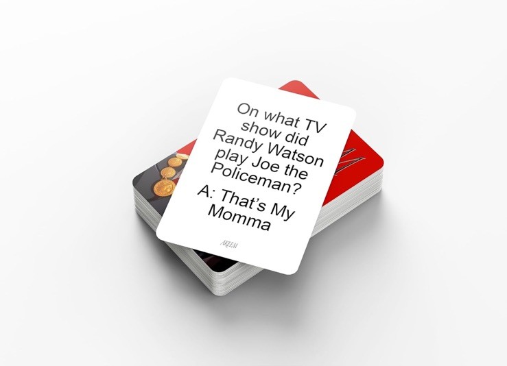 Card Plug Akeem from Queens to Zamunda Trivia Card Game 100 Challenging Question