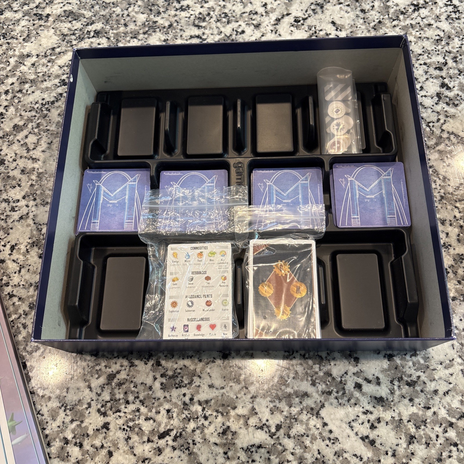 Euphoria Board Game with Ignorance is Bliss Expansion and Game Trayz!
