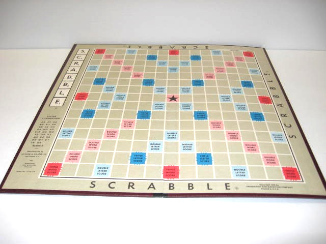 Vintage 1953 Scrabble Crossword Board Game by Selchow/Righter COMPLETE EXCELLENT