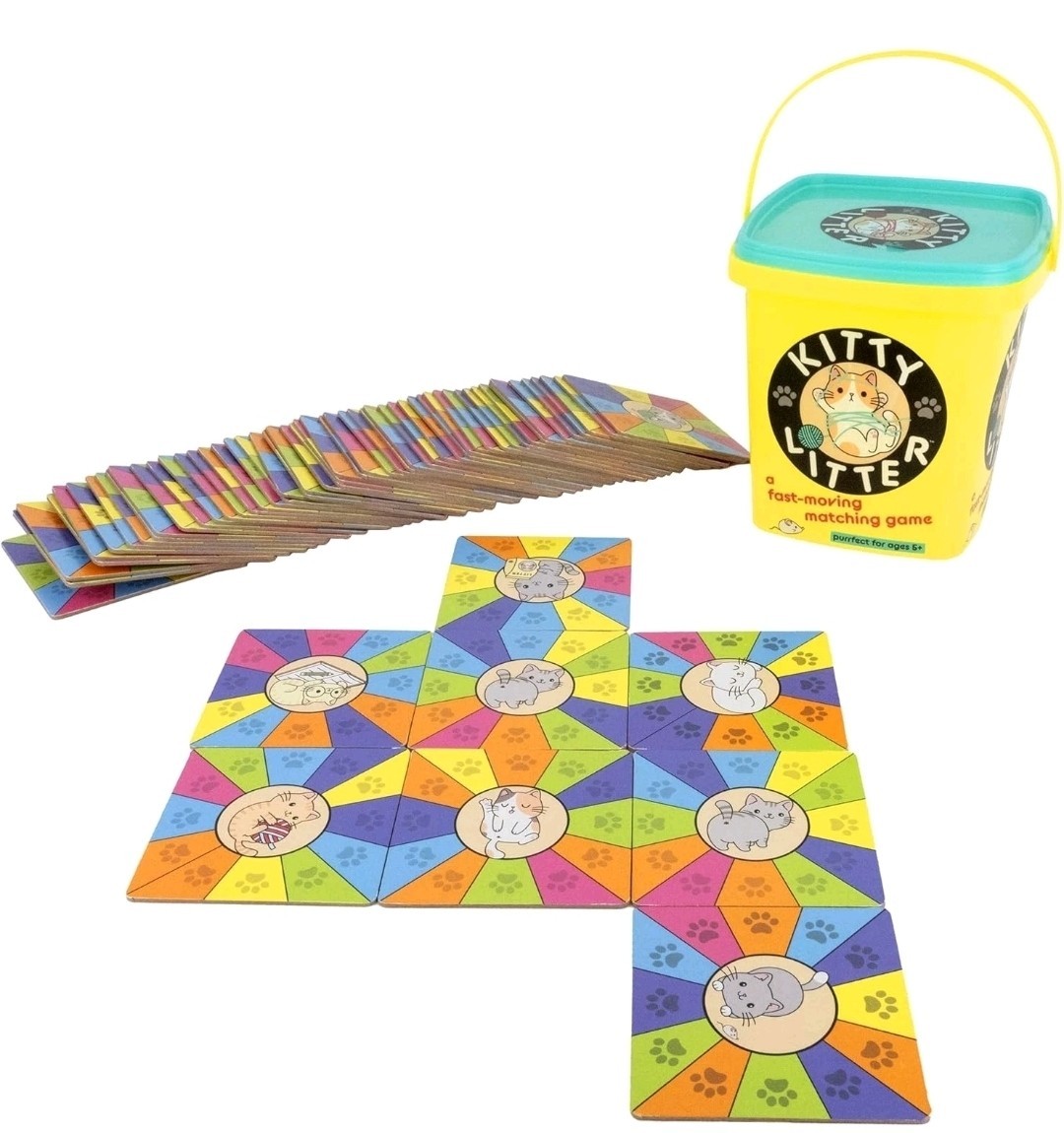 Project Genius Kitty Litter Matching Game, Cat-Themed Tile Game