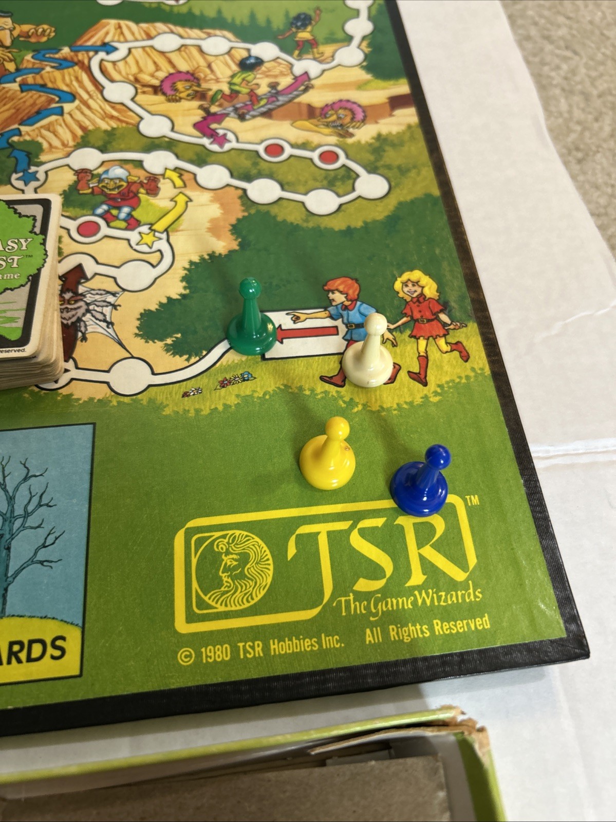 VINTAGE – TSR Fantasy Forest Board Game – 1980 – Dungeons & Dragons Complete CIB