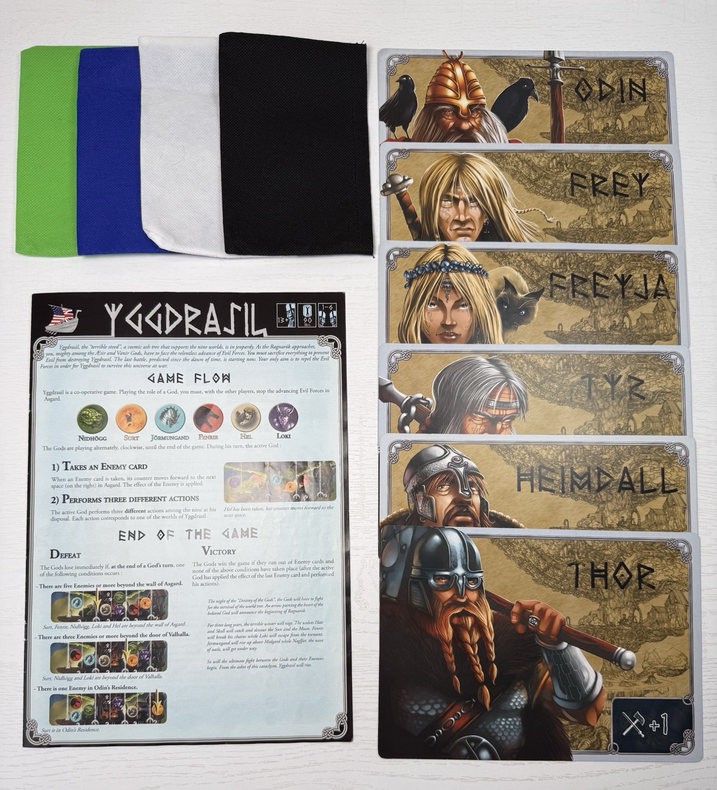 Yggdrasil Board Game Z-Man Games Ludonaute 2011 Norse Gods Complete