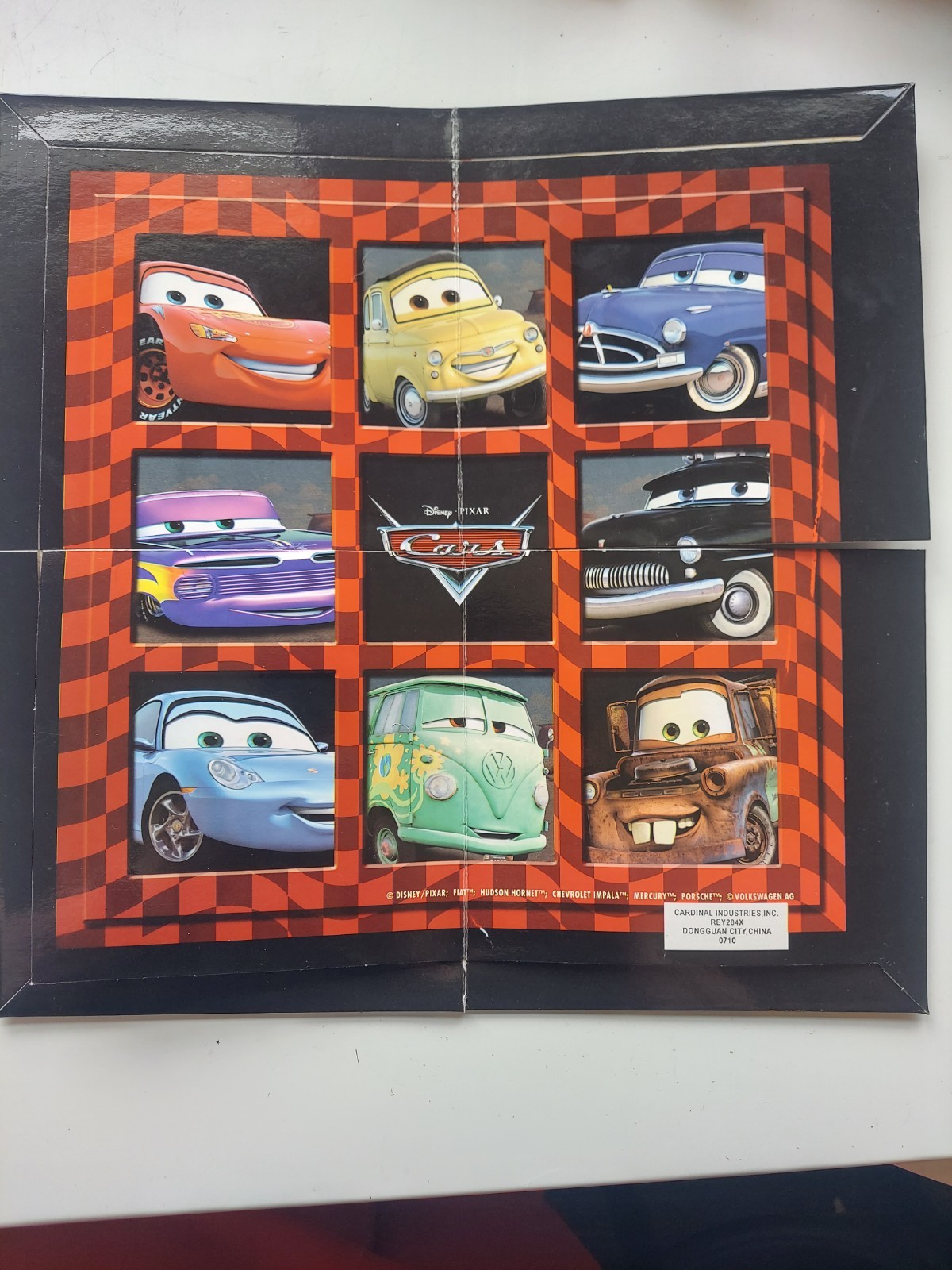Disney Pixar Cars Checkers Tic Tac Toe Go Fish Crazy Eights Games Complete