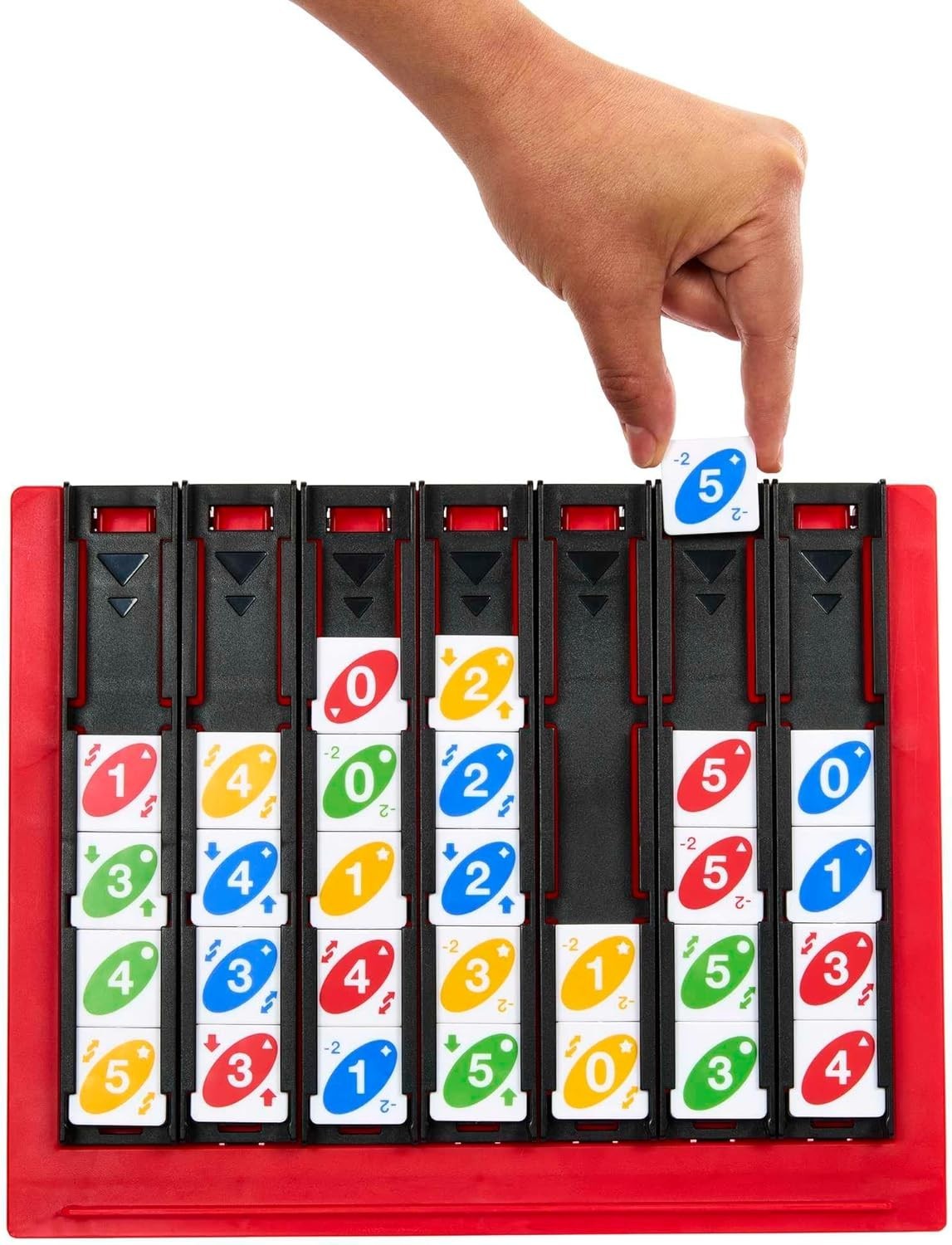 UNO Quatro Game with Colored Tiles & Plastic Grid for Adult, Family & Parties…