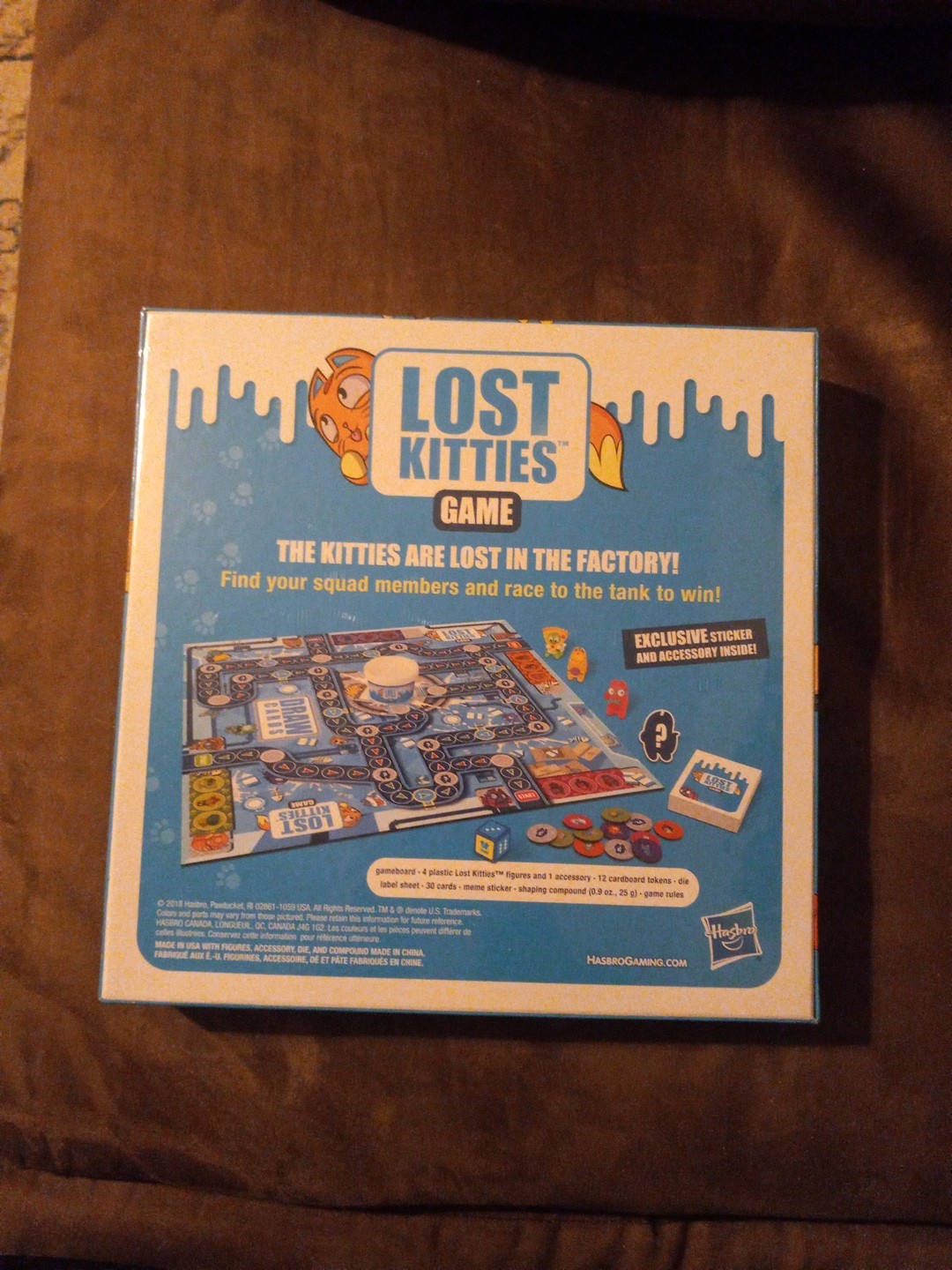 NEW SEALED Hasbro Lost Kitties Game 2018 Ages 5+ Includes Mystery Figure