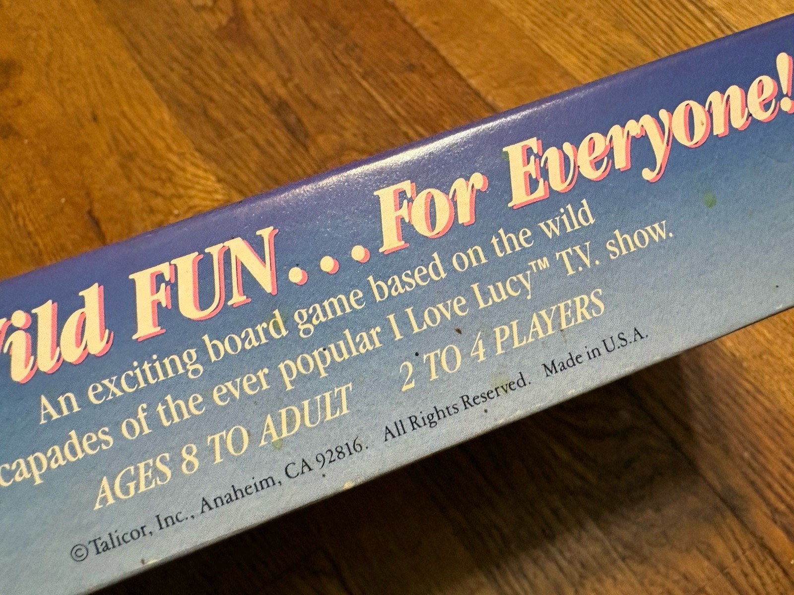 Vintage The I Love Lucy Board Game Complete Talicor 1990 TV Show Lucille Ball