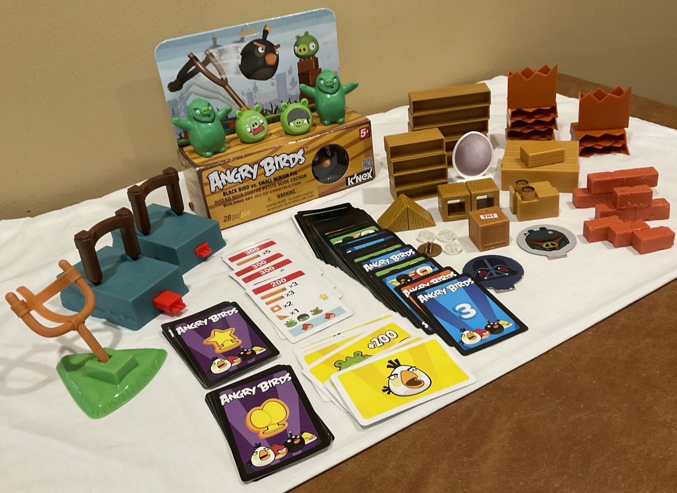 Angry Birds Mega Fling Blocks Cards Figures Shooters Replacement Pieces Lot