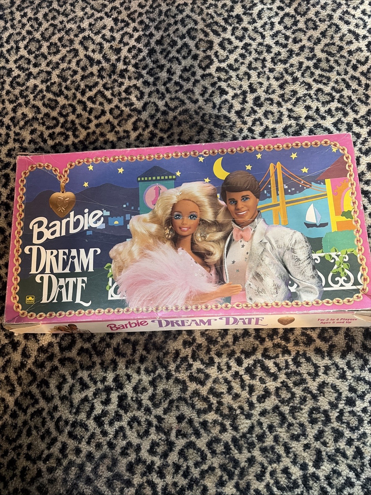 Barbie Dream Date Board Game 50688 Golden 1992 READ- Not Complete – For Parts