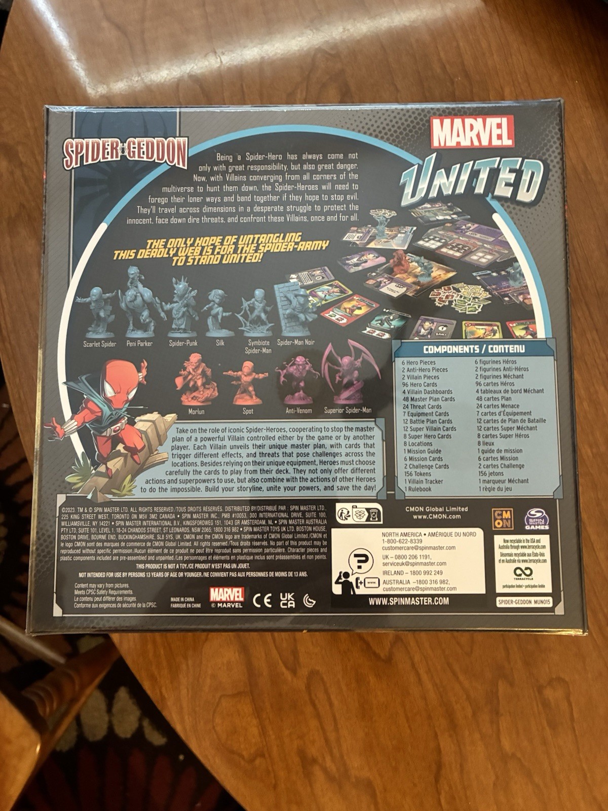 Marvel United Spider Geddon Board Game 1 To 4 Players Ages 14 And Up