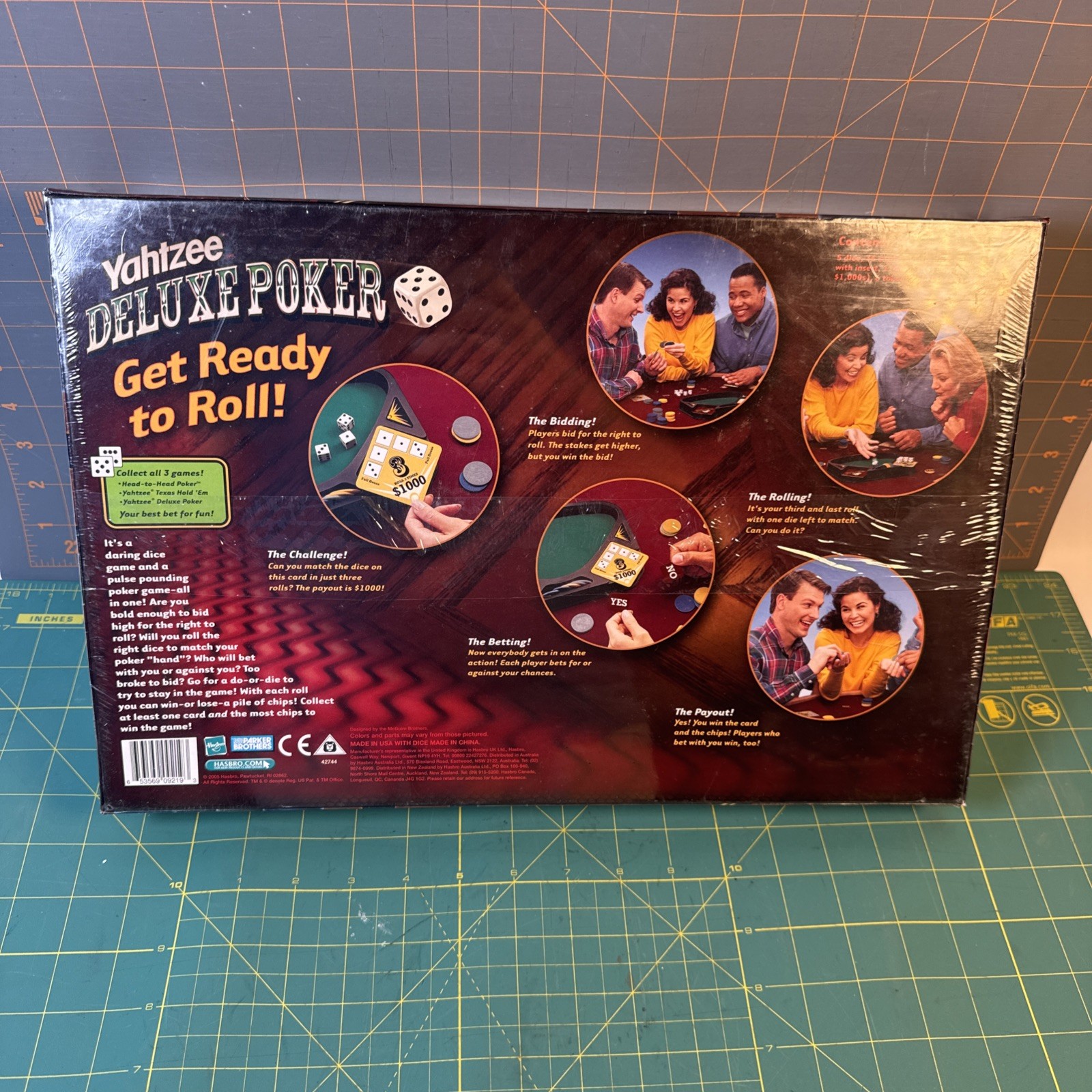 yahtzee deluxe poker Board Game 2005 Parker Brothers/ Hasbro New/ Sealed