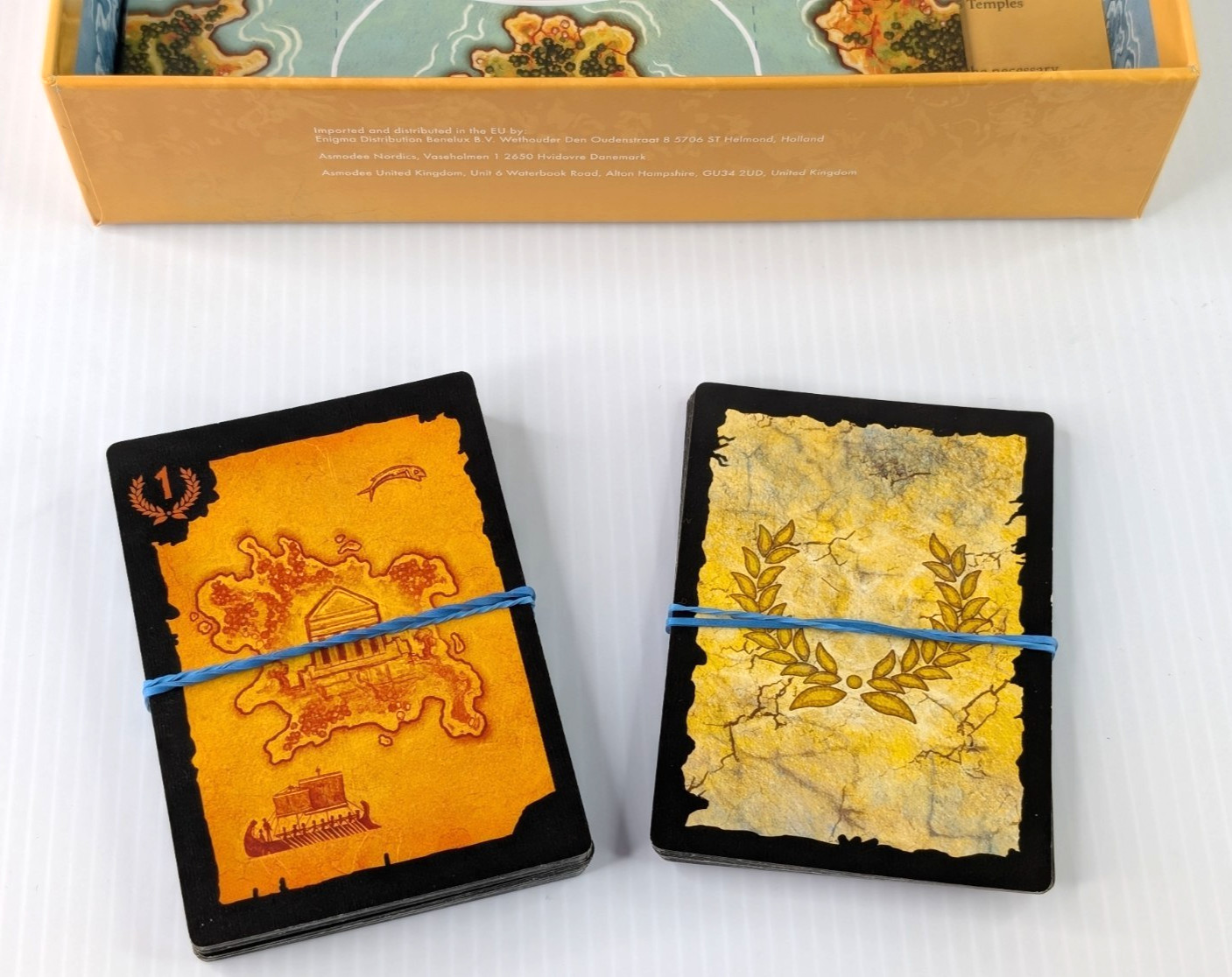 Akrotiri – 2-Player Card/Board Game by Z-Man Games – 100% COMPLETE – VGC