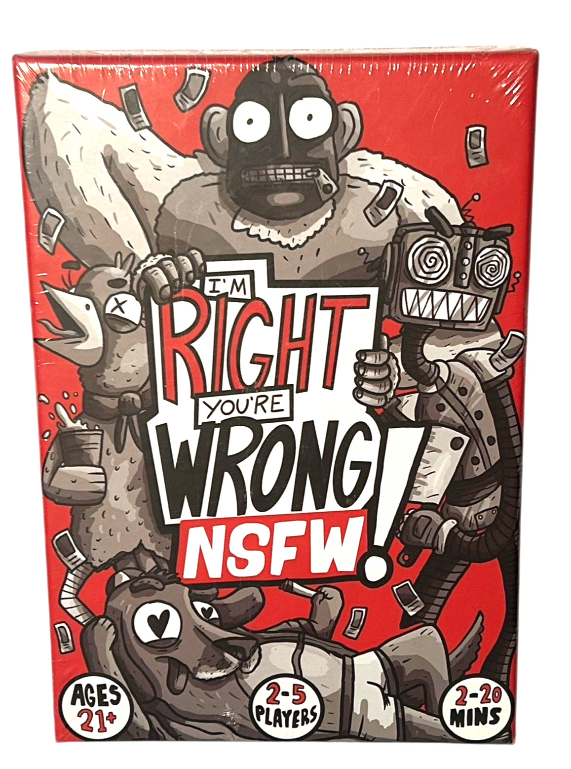 Adult Card Game I’m Right You’re Wrong NSFW for 2-5 Players Ages 21+