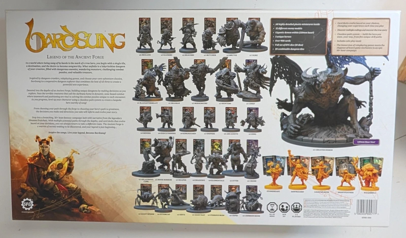 Bardsung: Legend of Ancient Forge Board Game Core Set