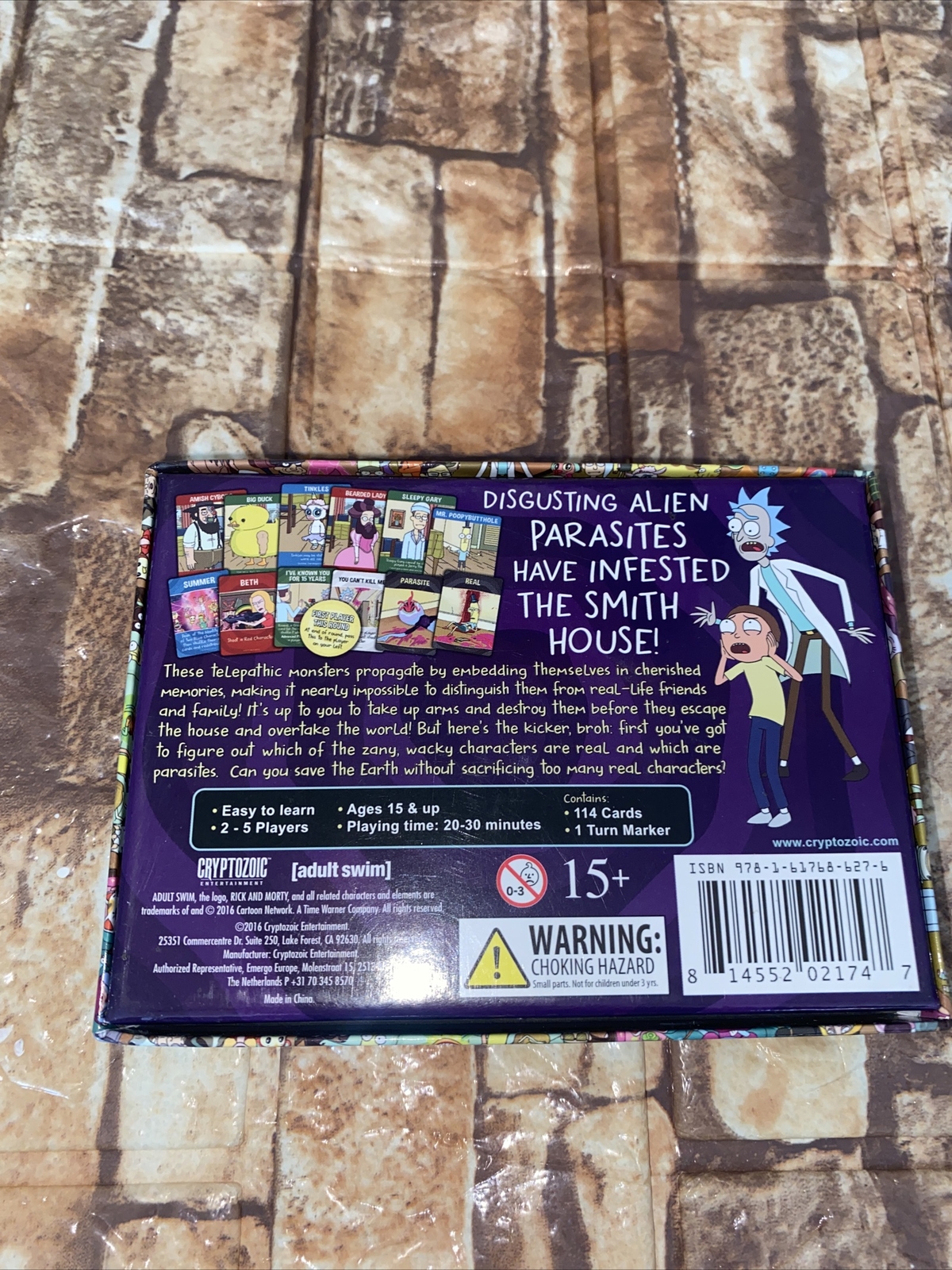Rick and Morty Total Rickall Card Game Adult Swim Cryptozoic 2-5 Players 15 & Up