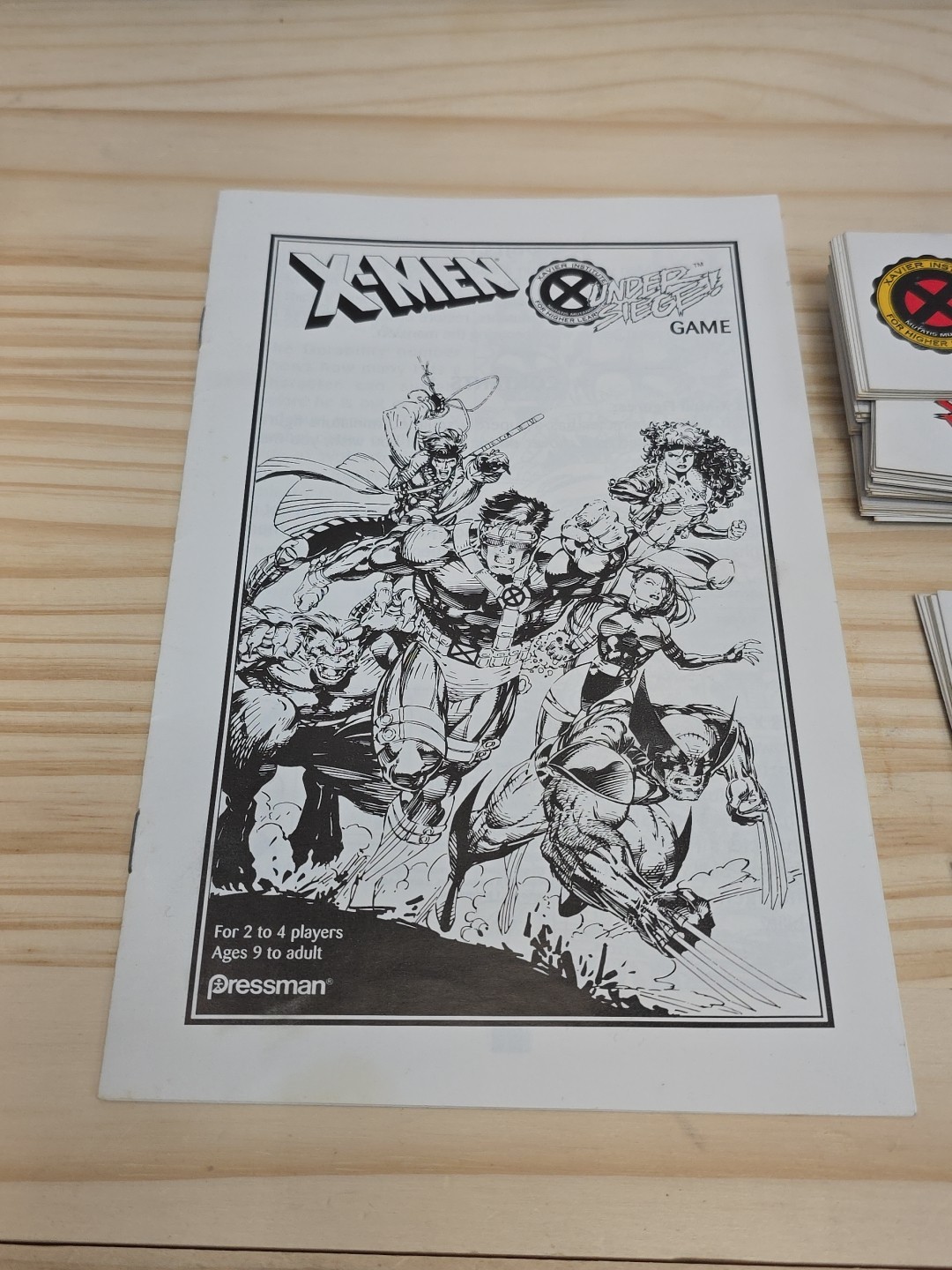1994 X-Men Under Siege 100% Comple Board Game Marvel Comics Pressman 18 Figures