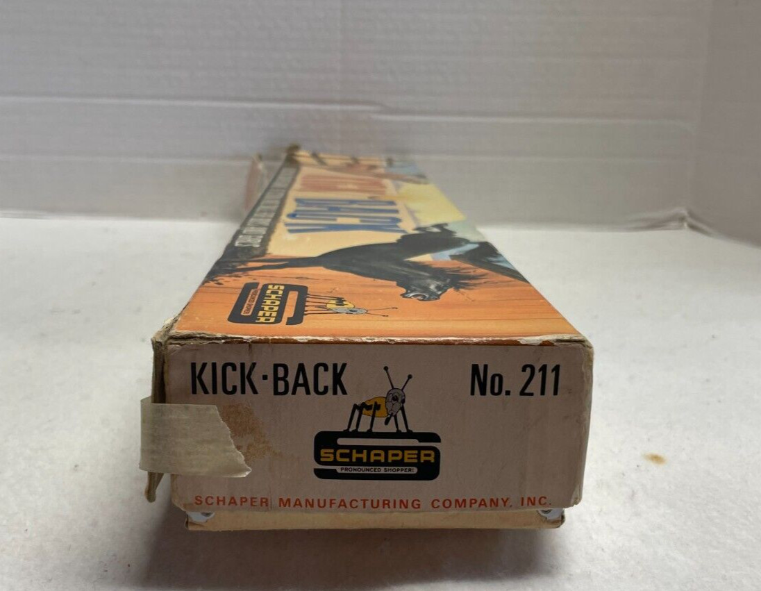 Vintage Schaper Kick Back Game of Action & Skill Complete in Original Box 1965