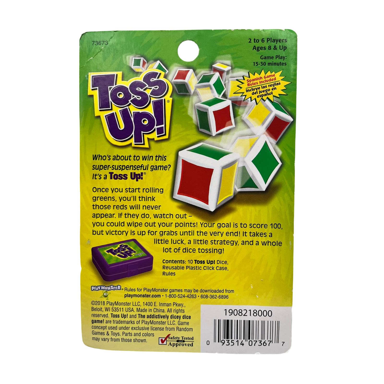 Toss Up! The Addictively Dicey Dice Game PlayMonster 2018 New Sealed
