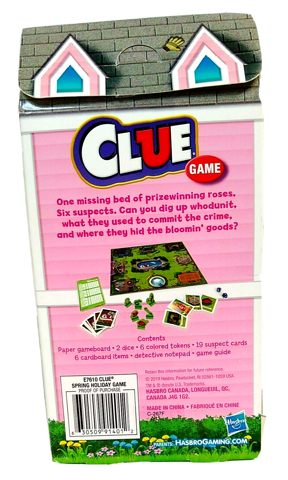 Clue Garden Party Game Family 3-6 Players Age 8+ Hasbro Gaming 2019