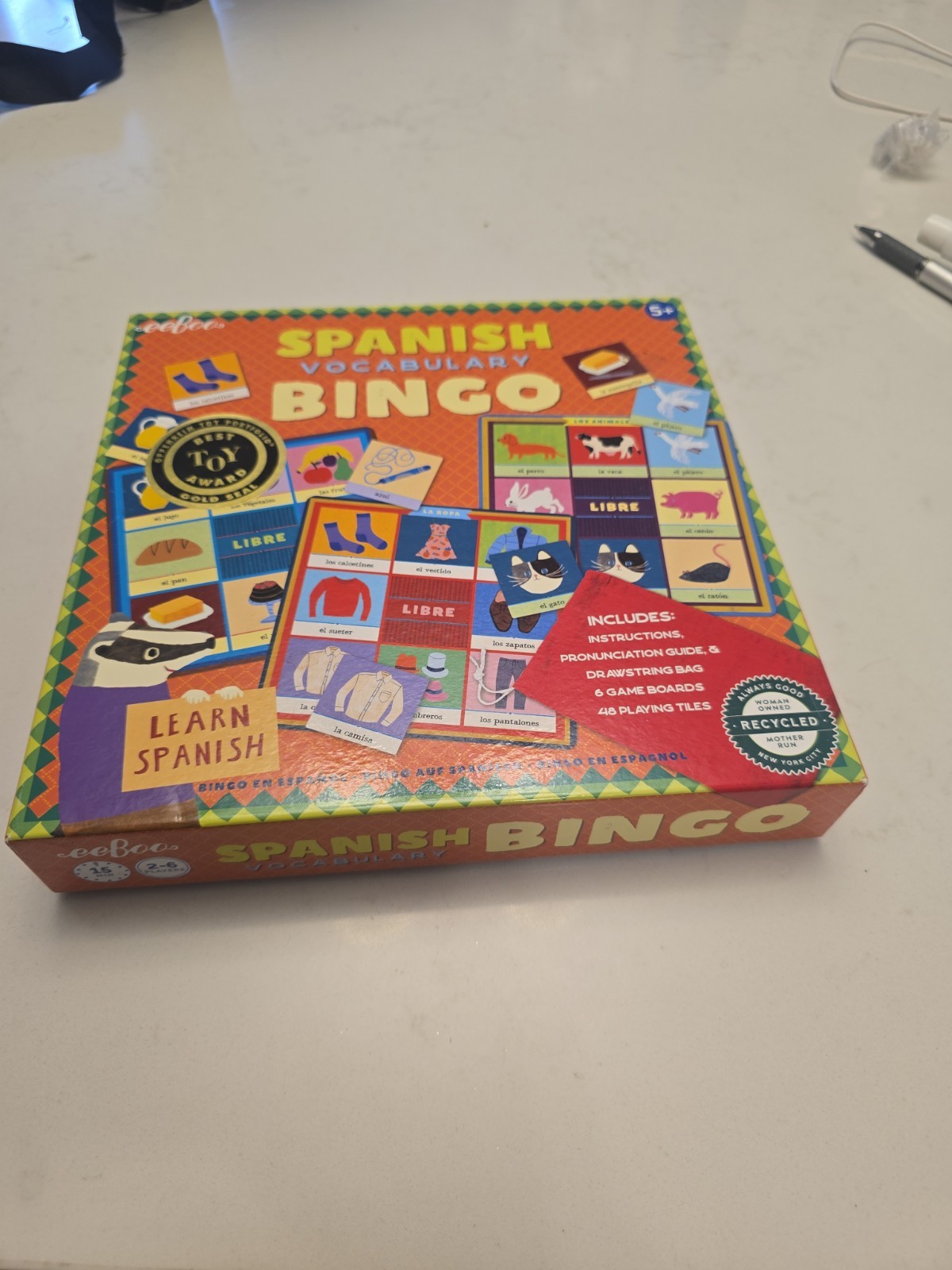 13194 Spanish Bingo Vocabulary Game, Imaginative Problem Solving Education New