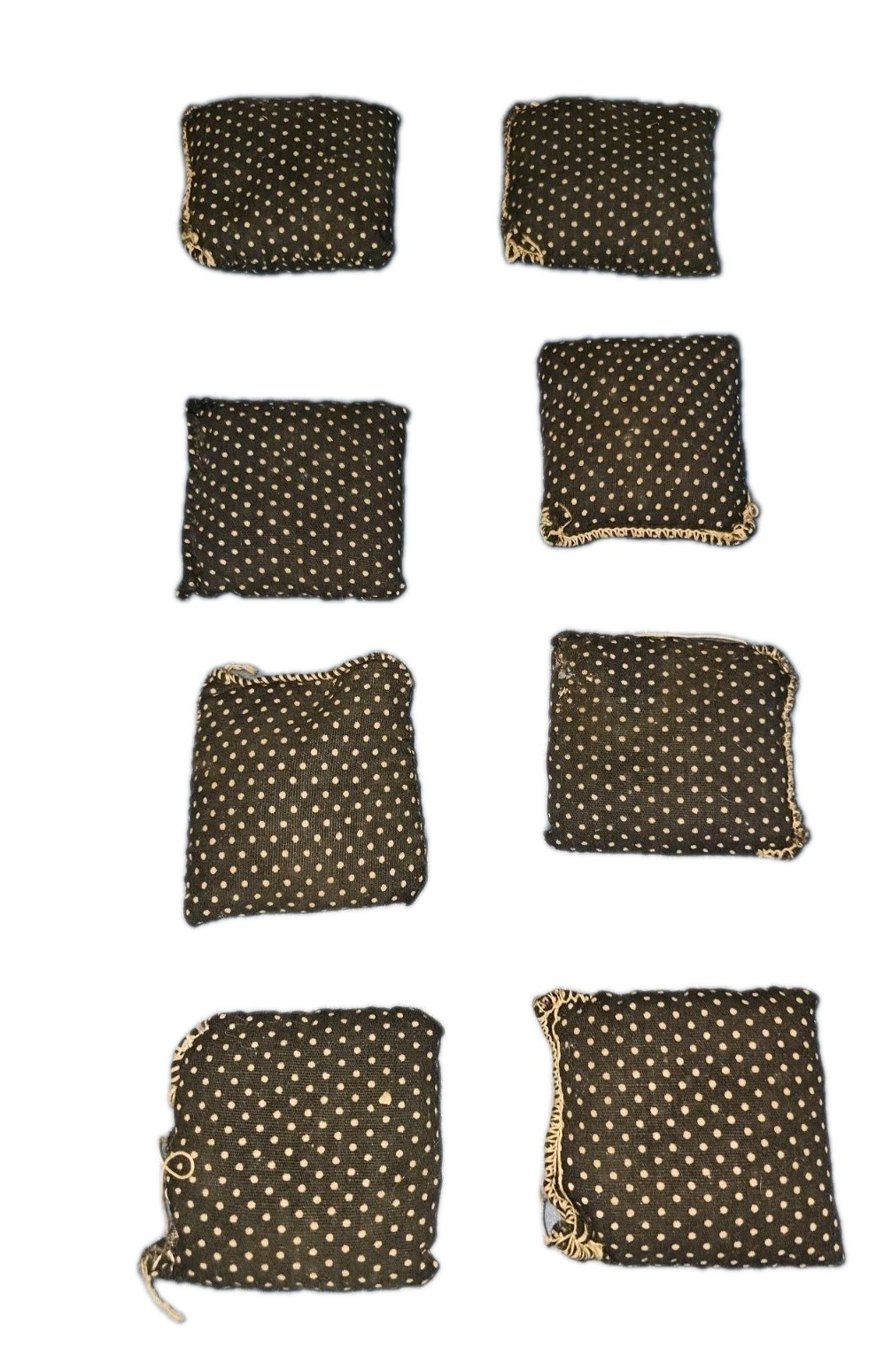 Original Ideal Toss Across 8 Blue Bean Bags Replacement Pieces Vtg Tic Tac Toe
