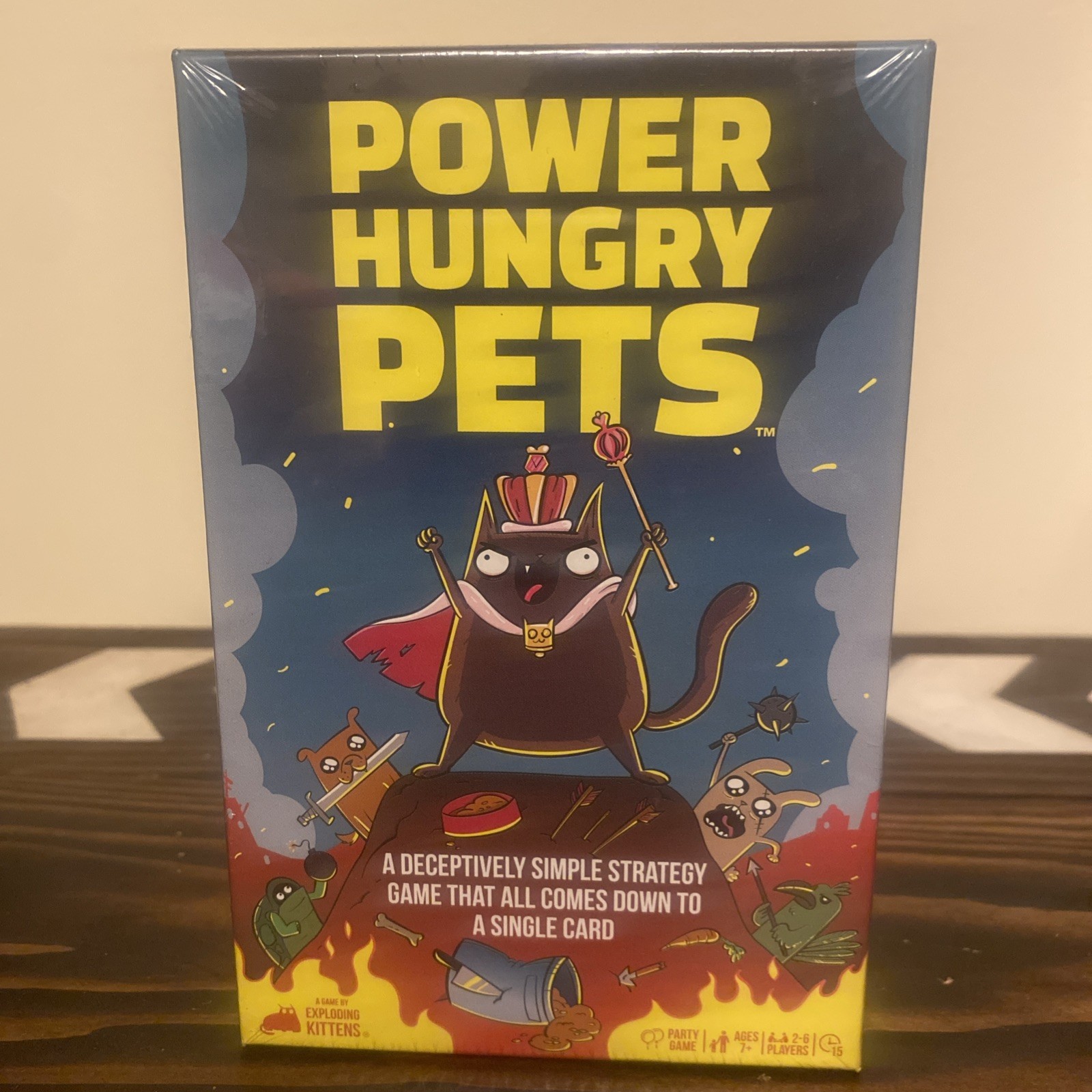 New Power Hungry Pets Game-Try To Outsmart Each Other 2-6 Players Ages 7+