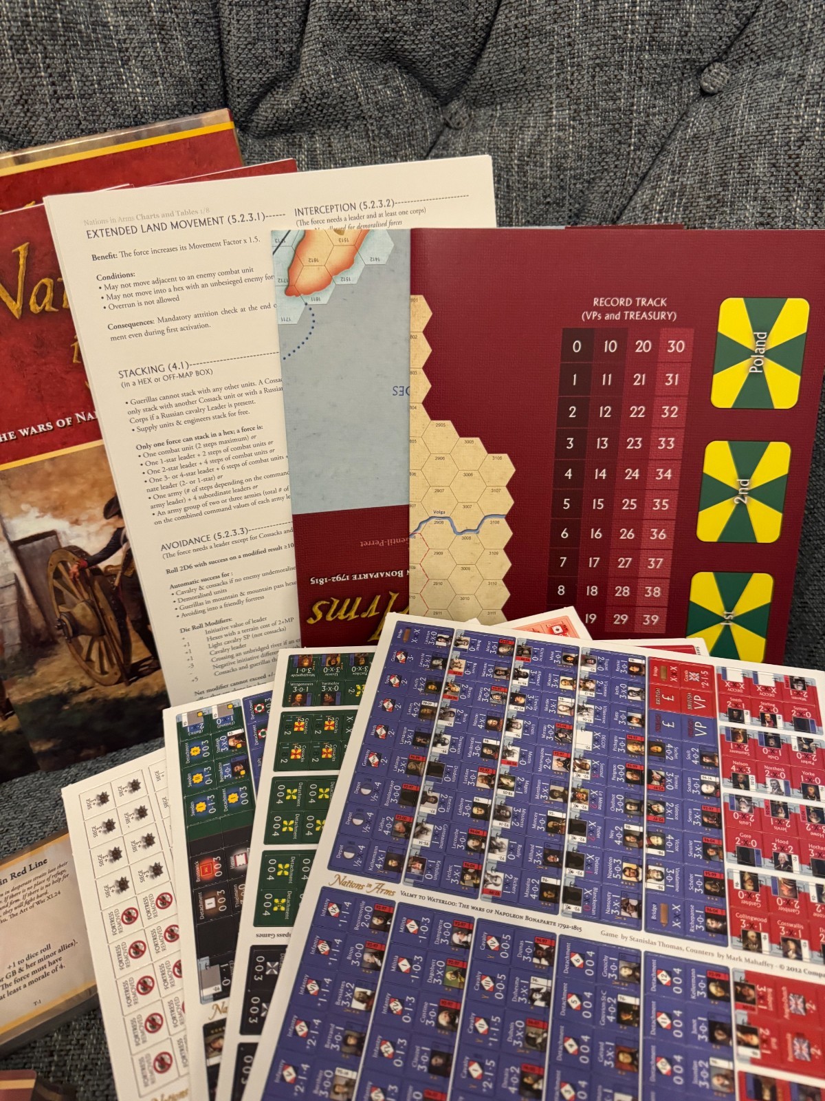 Nations in Arms: Valmy to Waterloo (open, unpunched, cards sealed) Compass Games