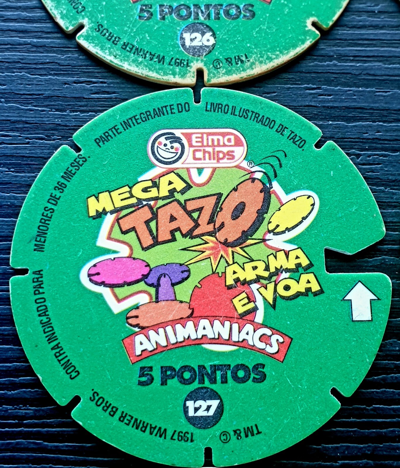 Animaniacs Tazos – Complete Set 1 to 60 Pogs *RARE* $10 / Tazo – Elma Chips 1997