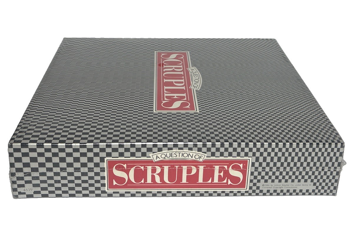 Vintage Scruples 1986 Game Factory Sealed Game Milton Bradley Original Release