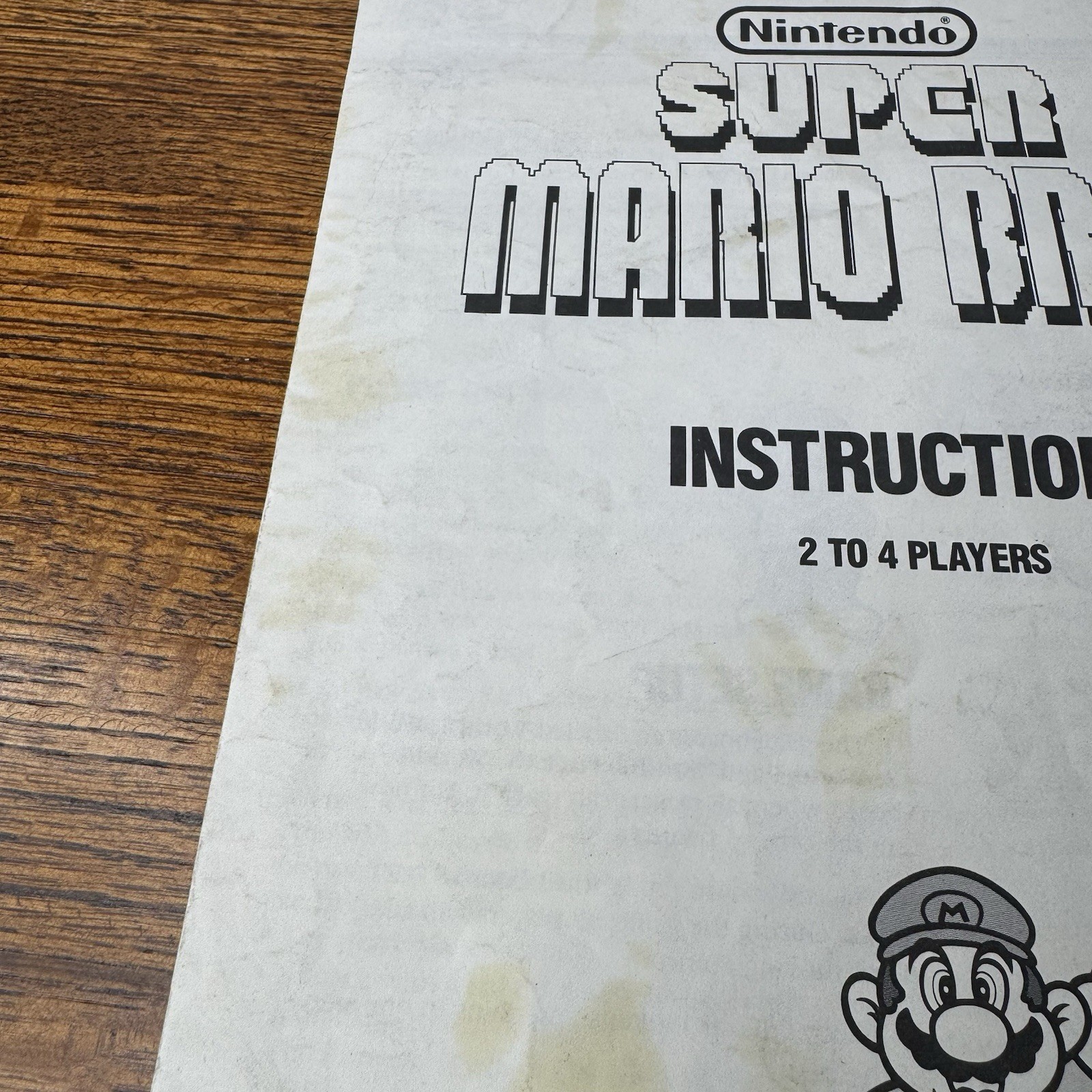 1988 Super Mario Bros. Board Game by Milton Bradley Instruction Booklet