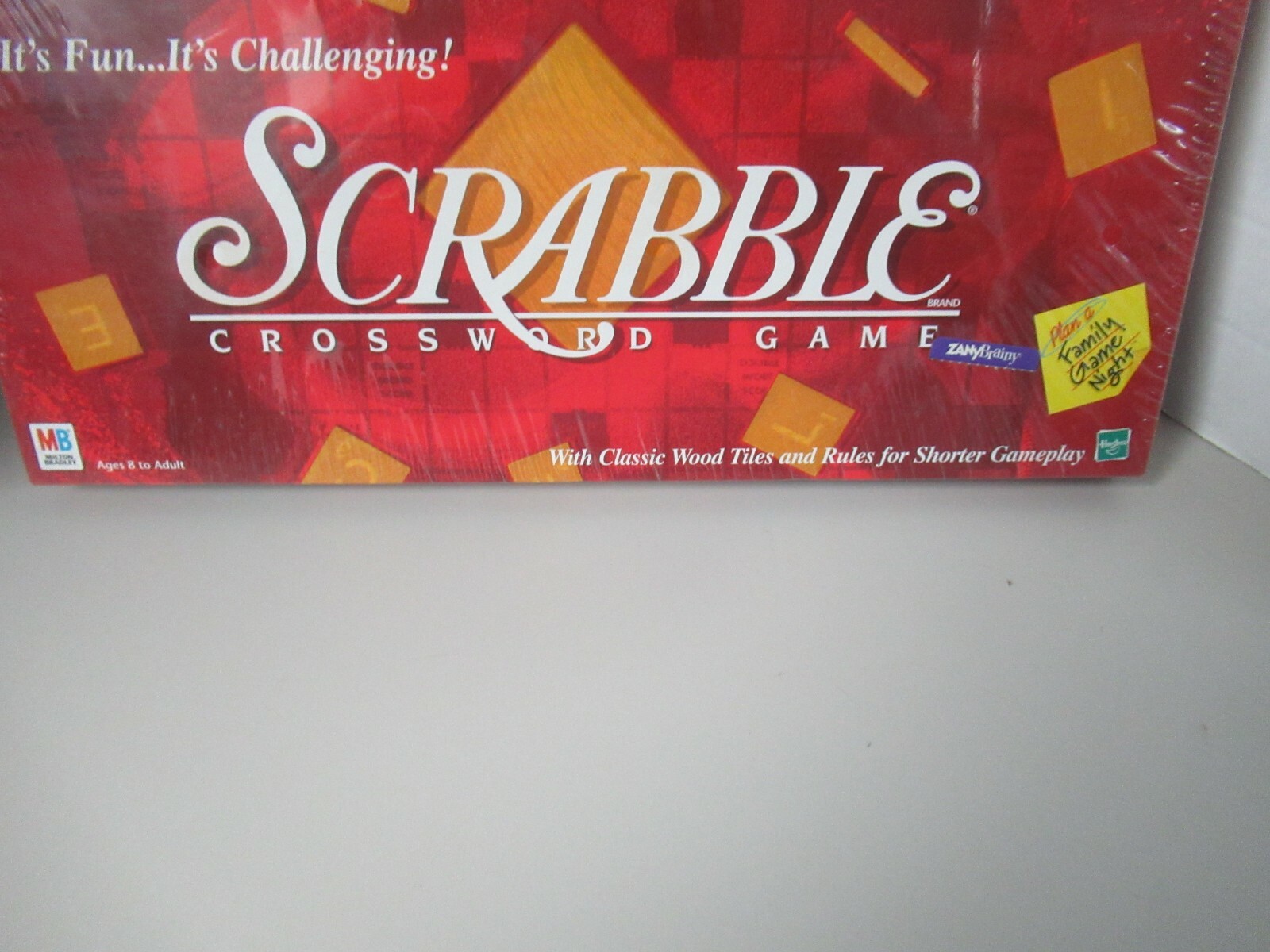 Scrabble 1999 Crossword Game by Hasbro and Milton Bradley NEW Wooden Tiles
