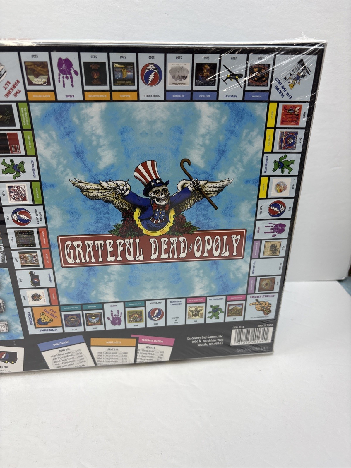 GRATEFUL DEAD OPOLY Monopoly Board Game Brand New Factory Sealed 2009 Deadopoly!