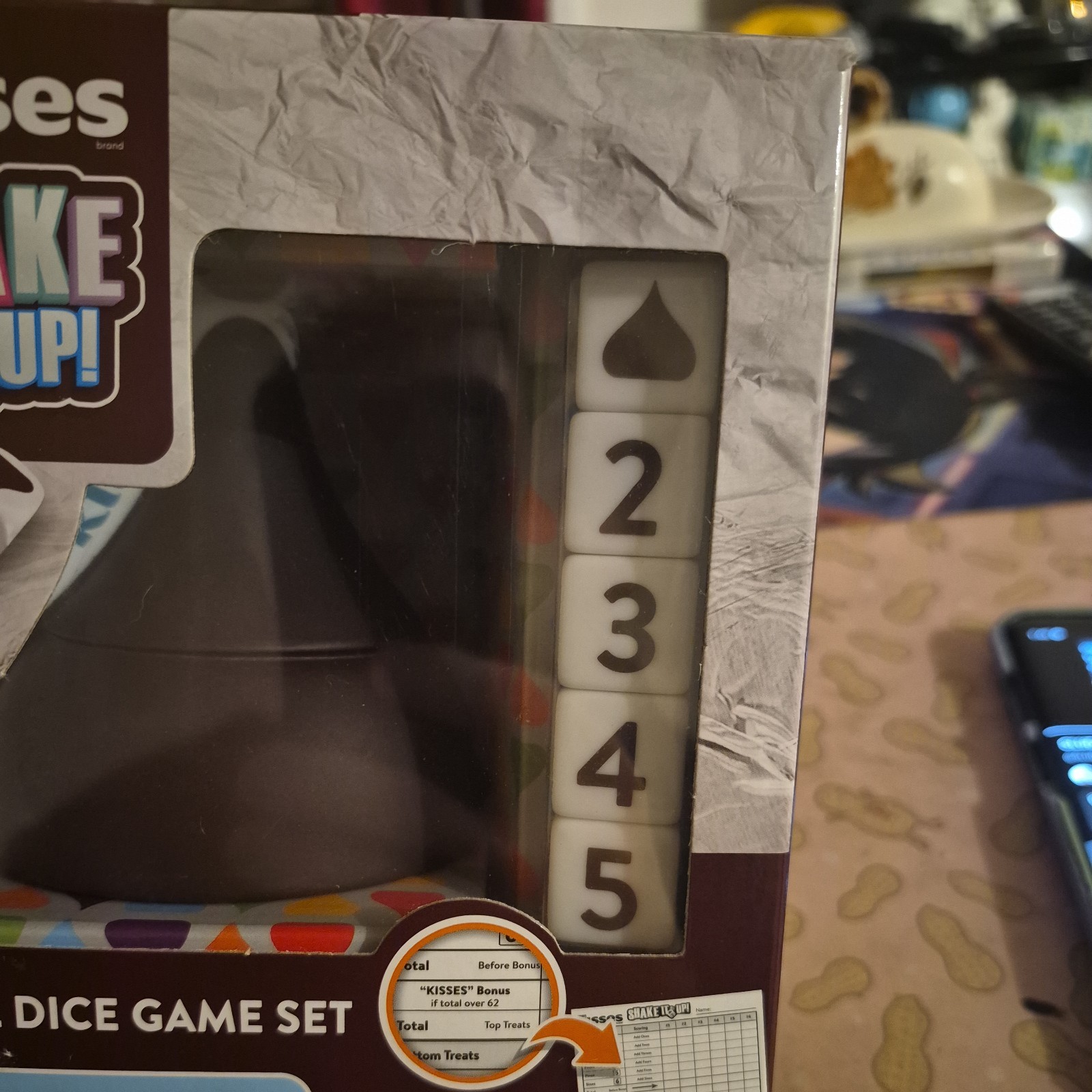 MasterPieces Hershey’s Kisses Officially Licensed Shake It Up! Dice Game New Box