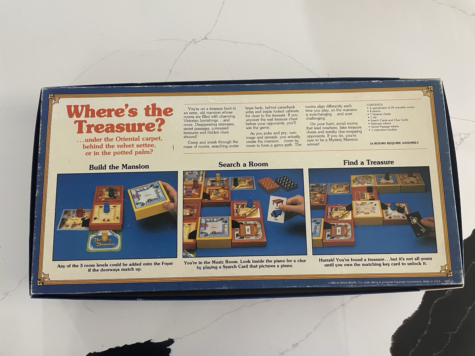 ~ Vintage Rare 1984 Mystery Mansion Board Game MB Milton Bradley COMPLETE ~