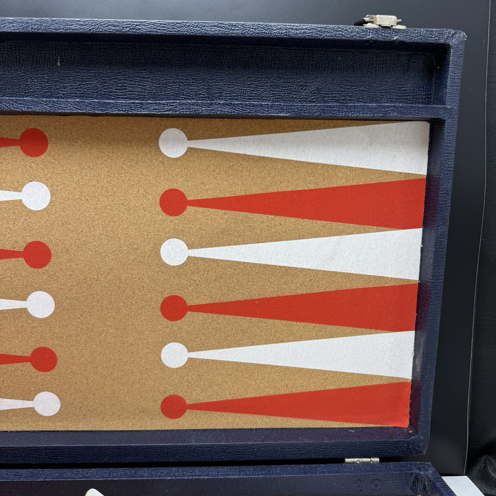 Crisloid Bakelite Backgammon Set 1.5” Checkers Red Yellow / Butterscotch Vintage