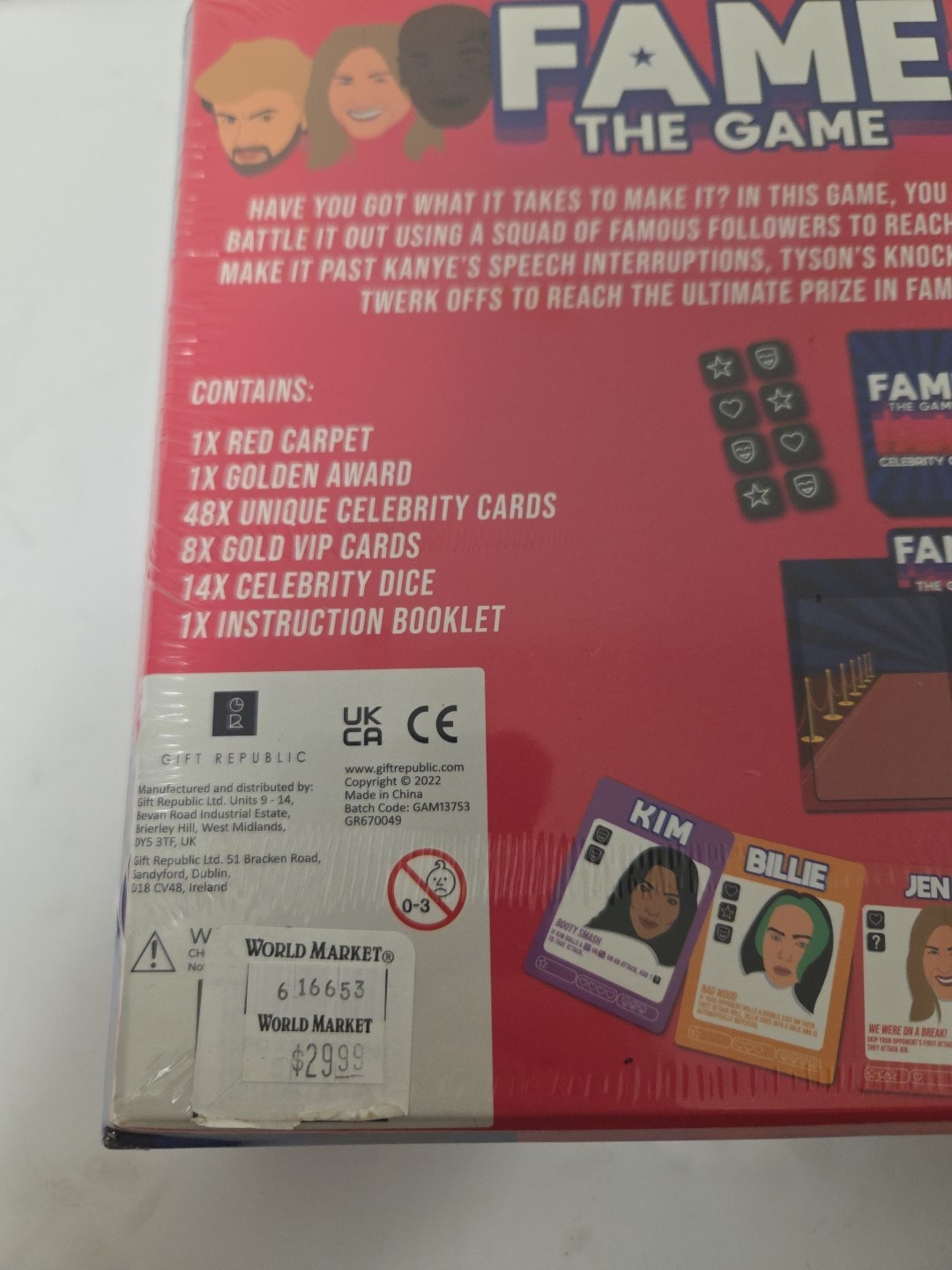 Fame The Game Family game 2-6 Players party BRAND NEW SEALED GAME