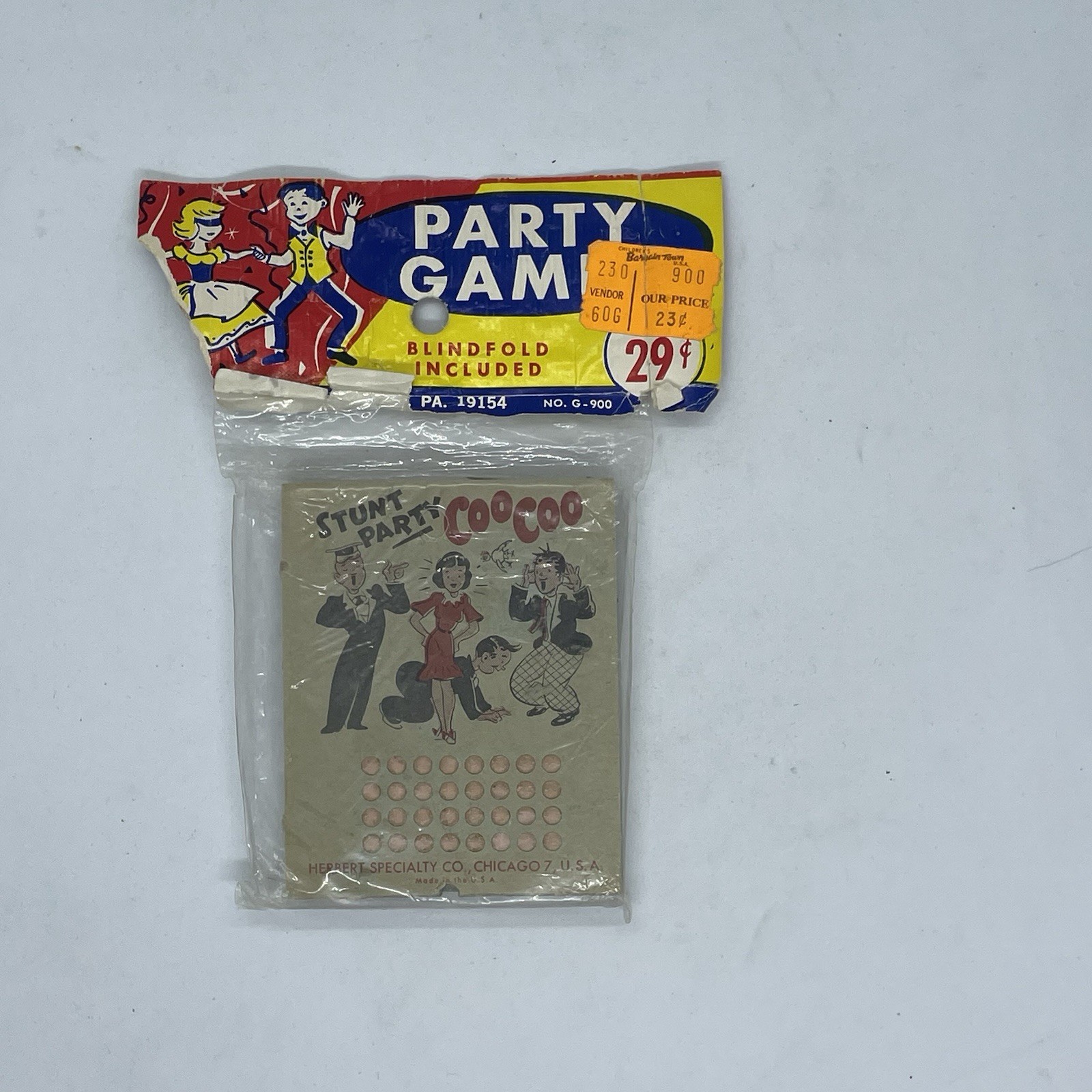 Vintage 1950s/60s “Stunt Party Coo Coo” Party Game – Sealed New Old Stock