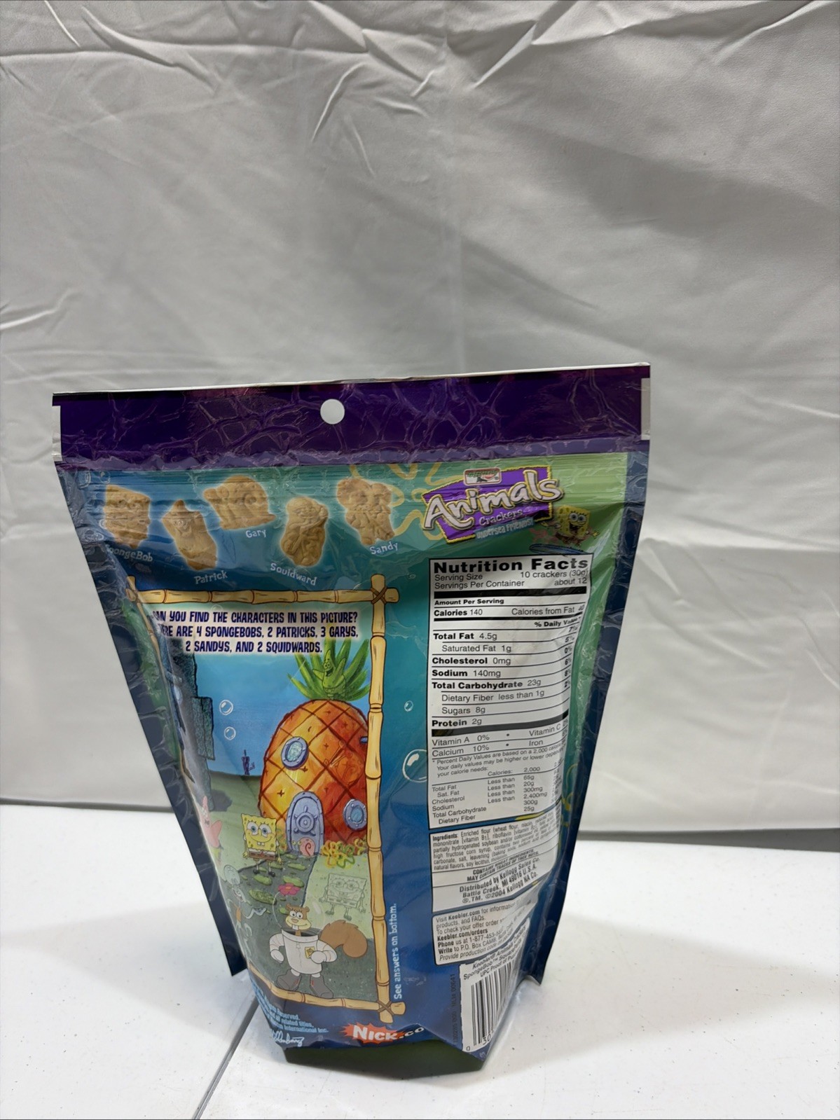 Spongebob Squarepants Animal Crackers Sealed Bag Extremely Rare Wow Nickelodeon