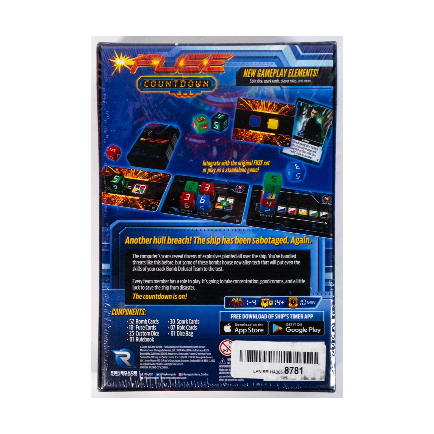 Renegade Dicegame FUSE – Countdown Standalone Expansion Box EX/NM
