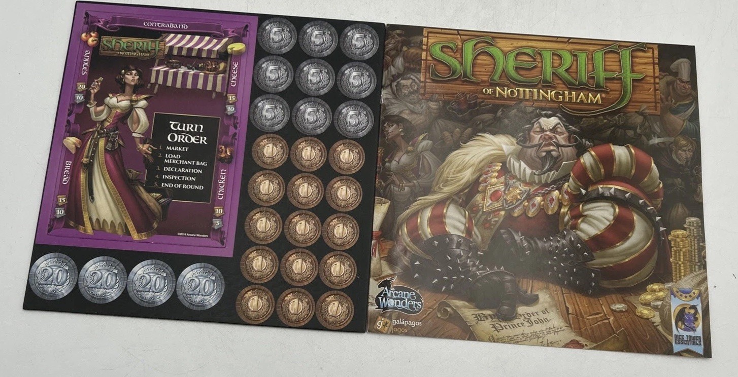 Sheriff of Nottingham Board Game Complete Arcane Wonders – New in Open Box