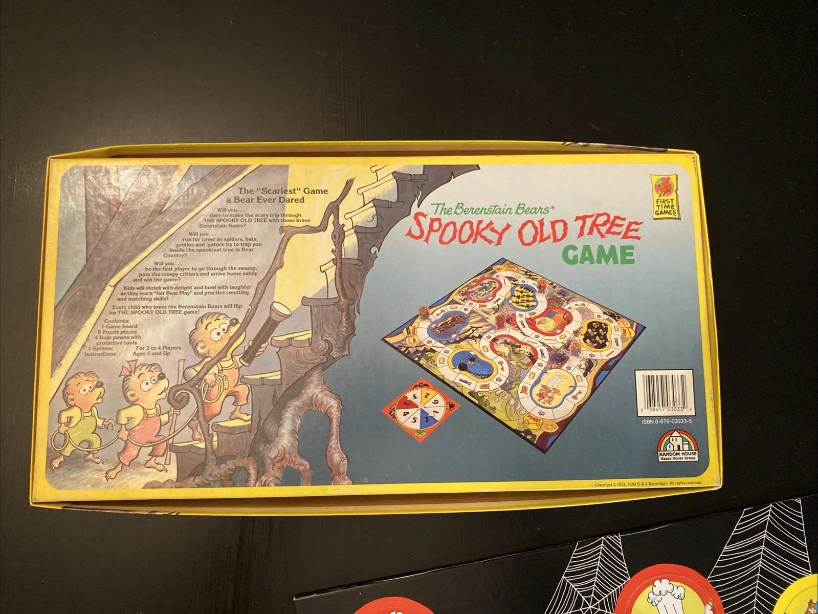 Vintage 1989 The Berenstain Bears Spooky Old Tree Board Game